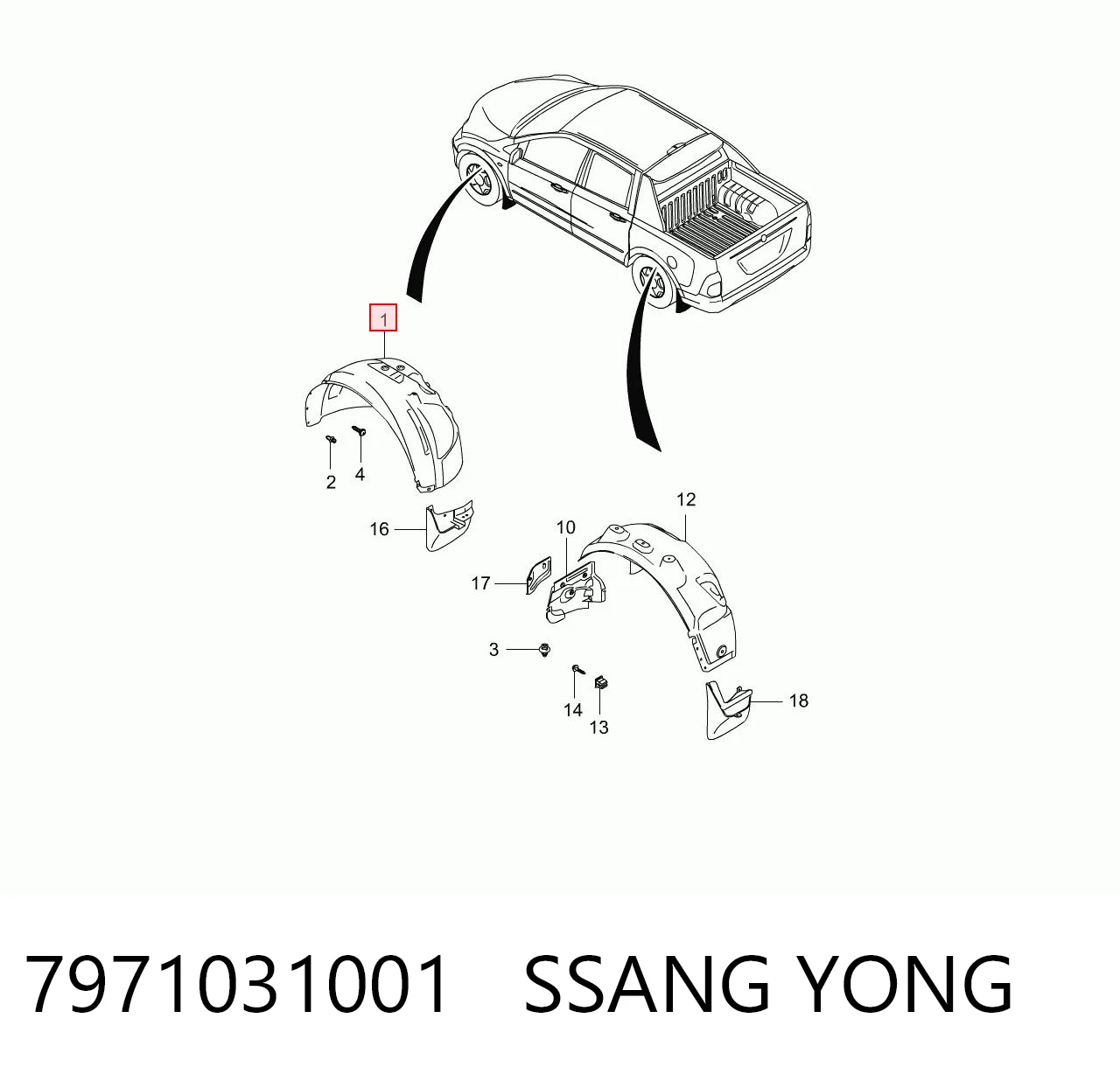 7971031001 Ssang Yong