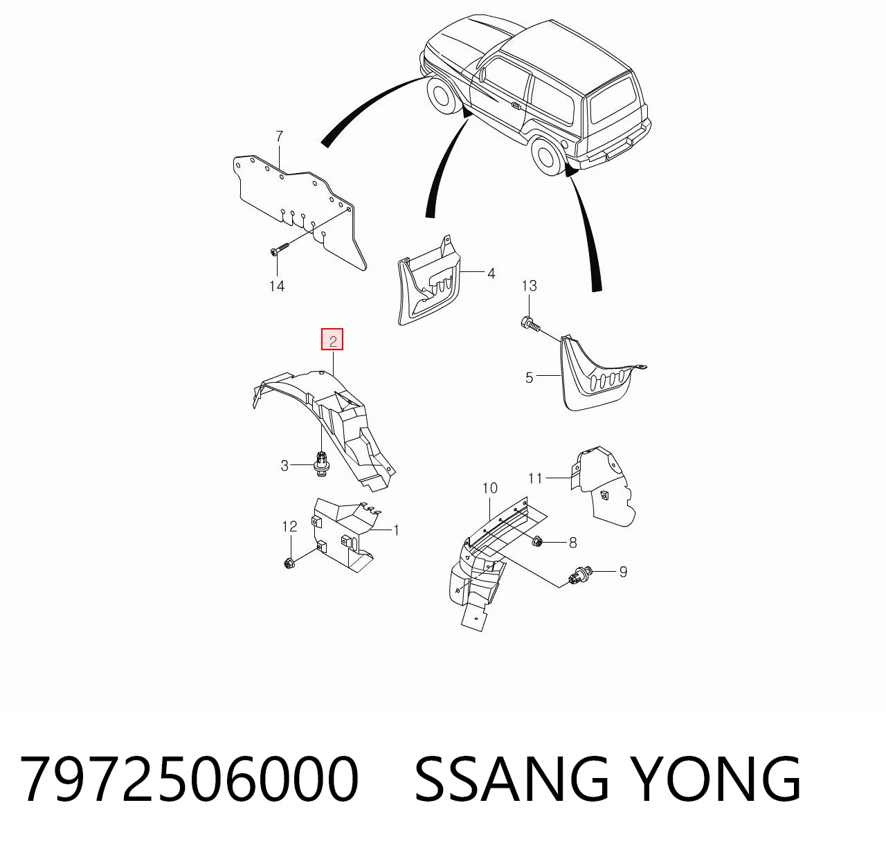 7972506000 Ssang Yong