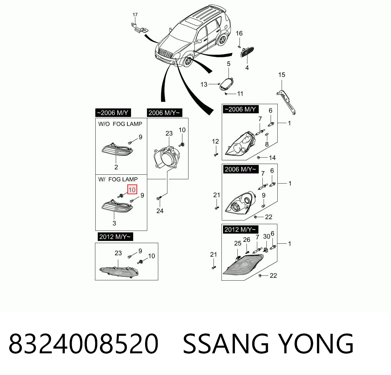 8324008520 Ssang Yong