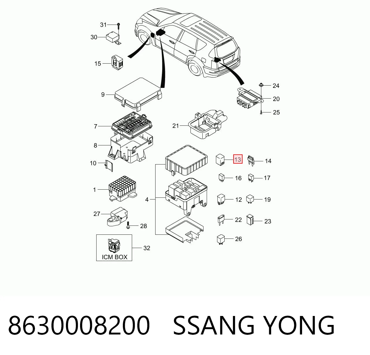 8630008200 Ssang Yong