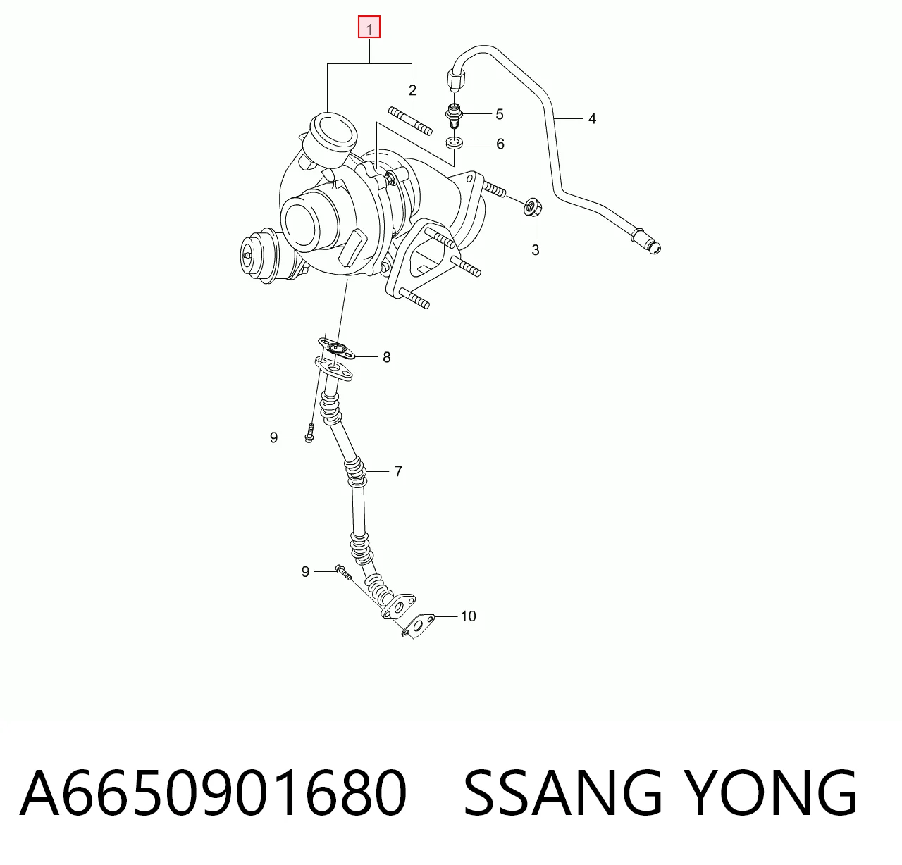 Turbo Hyundai/Kia 6650901780
