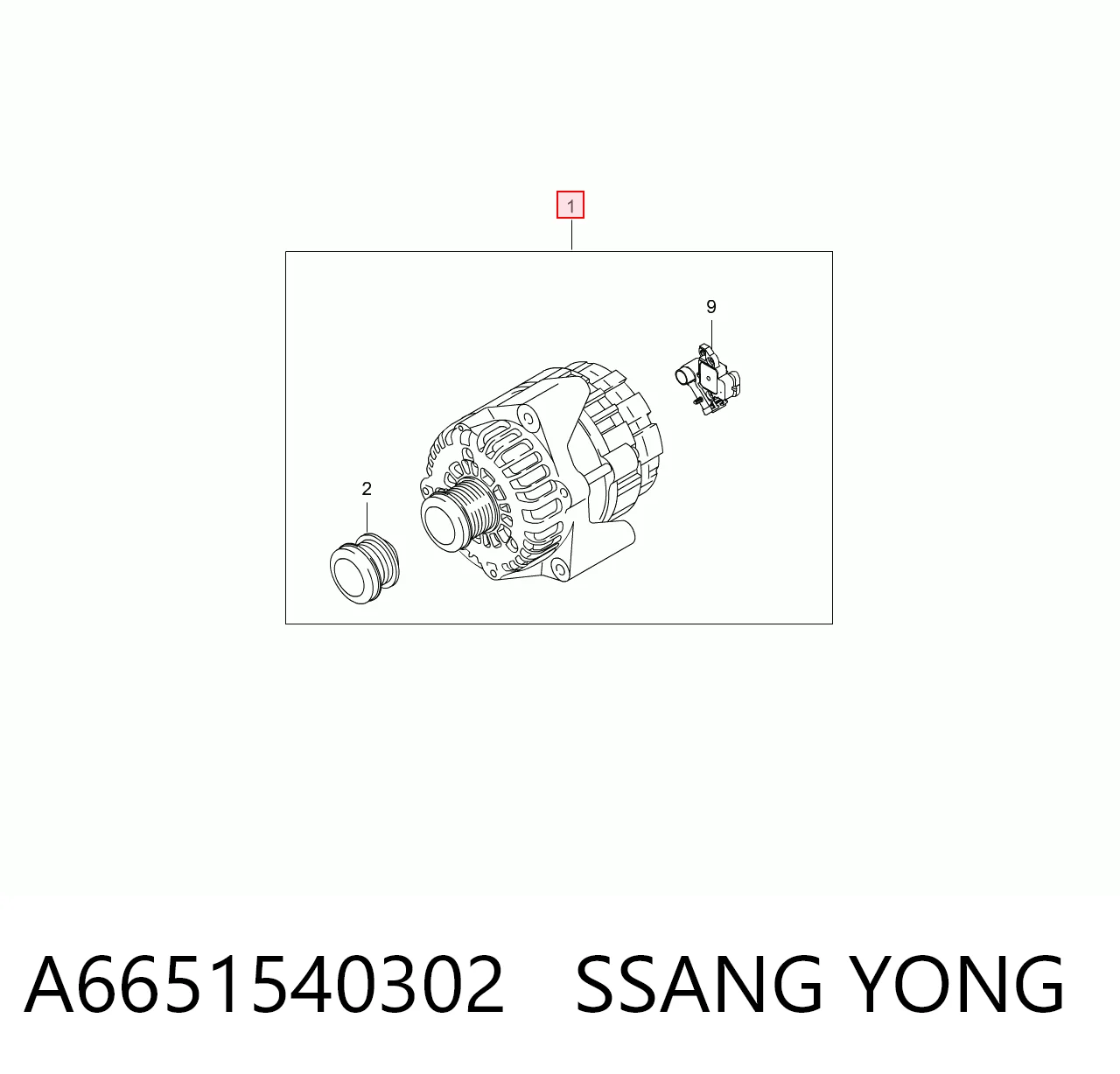 A6651540302 Ssang Yong