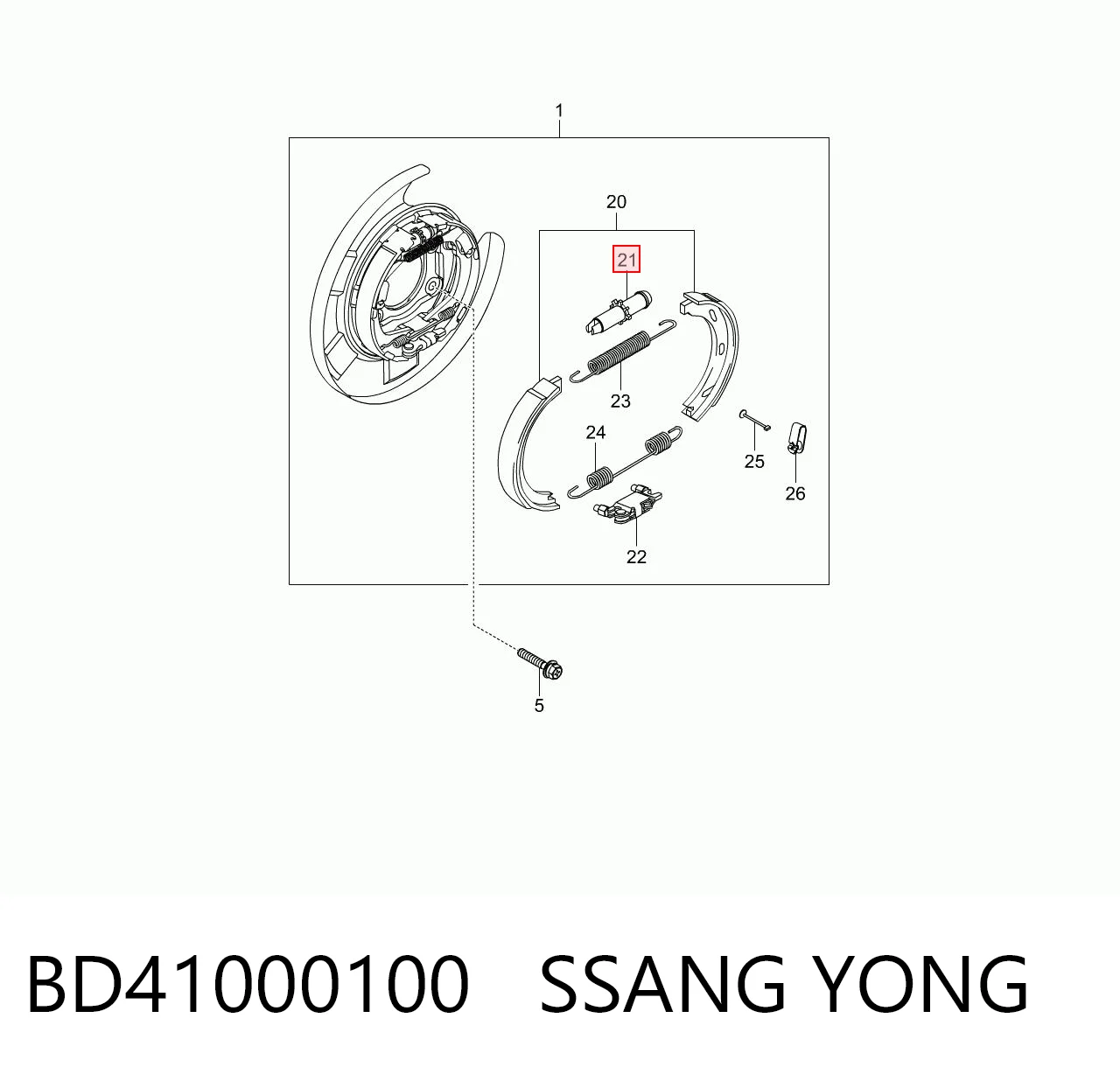 BD41000100 Ssang Yong