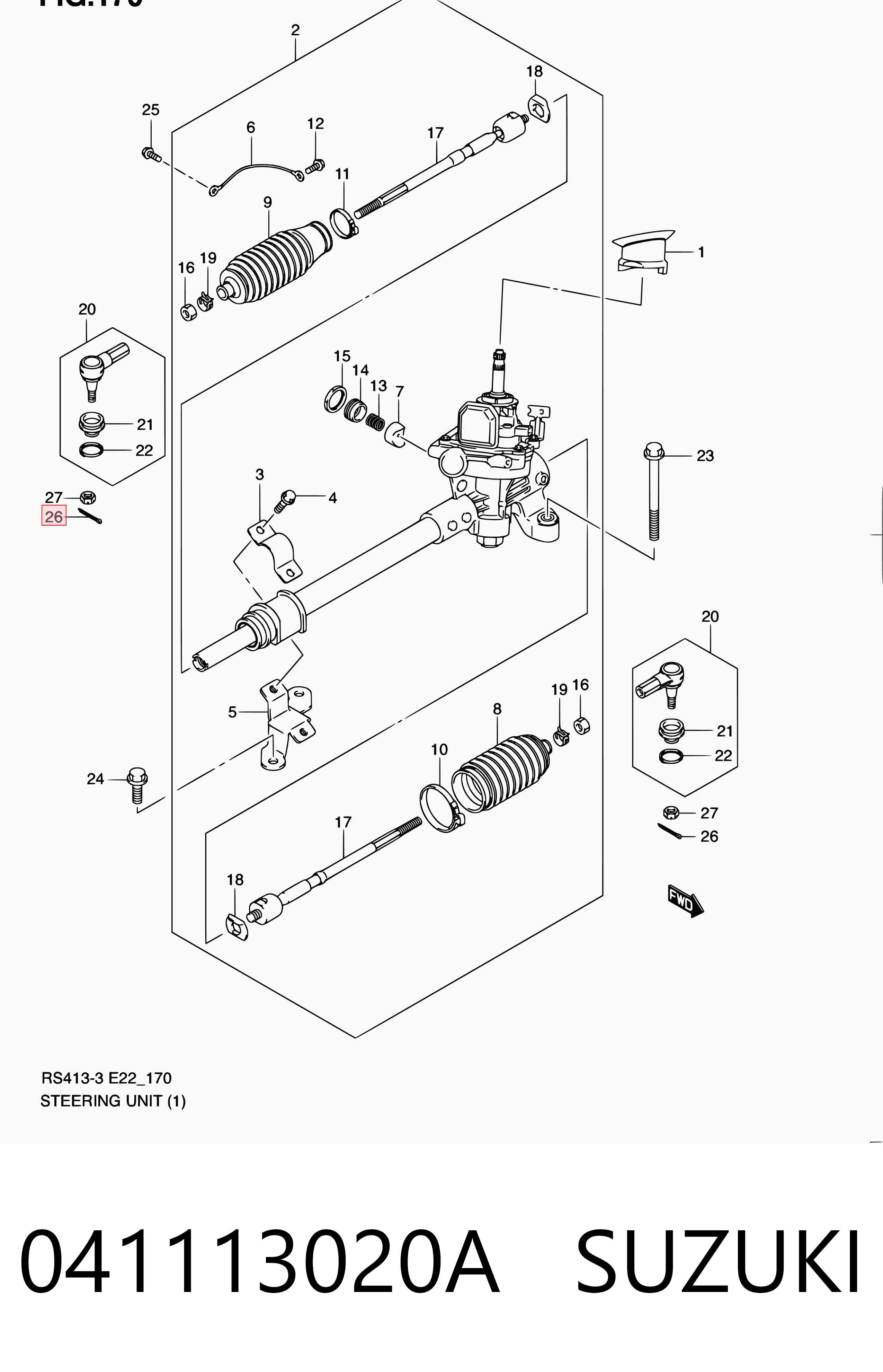 Rótula barra de dirección Suzuki Swift V (AZ)