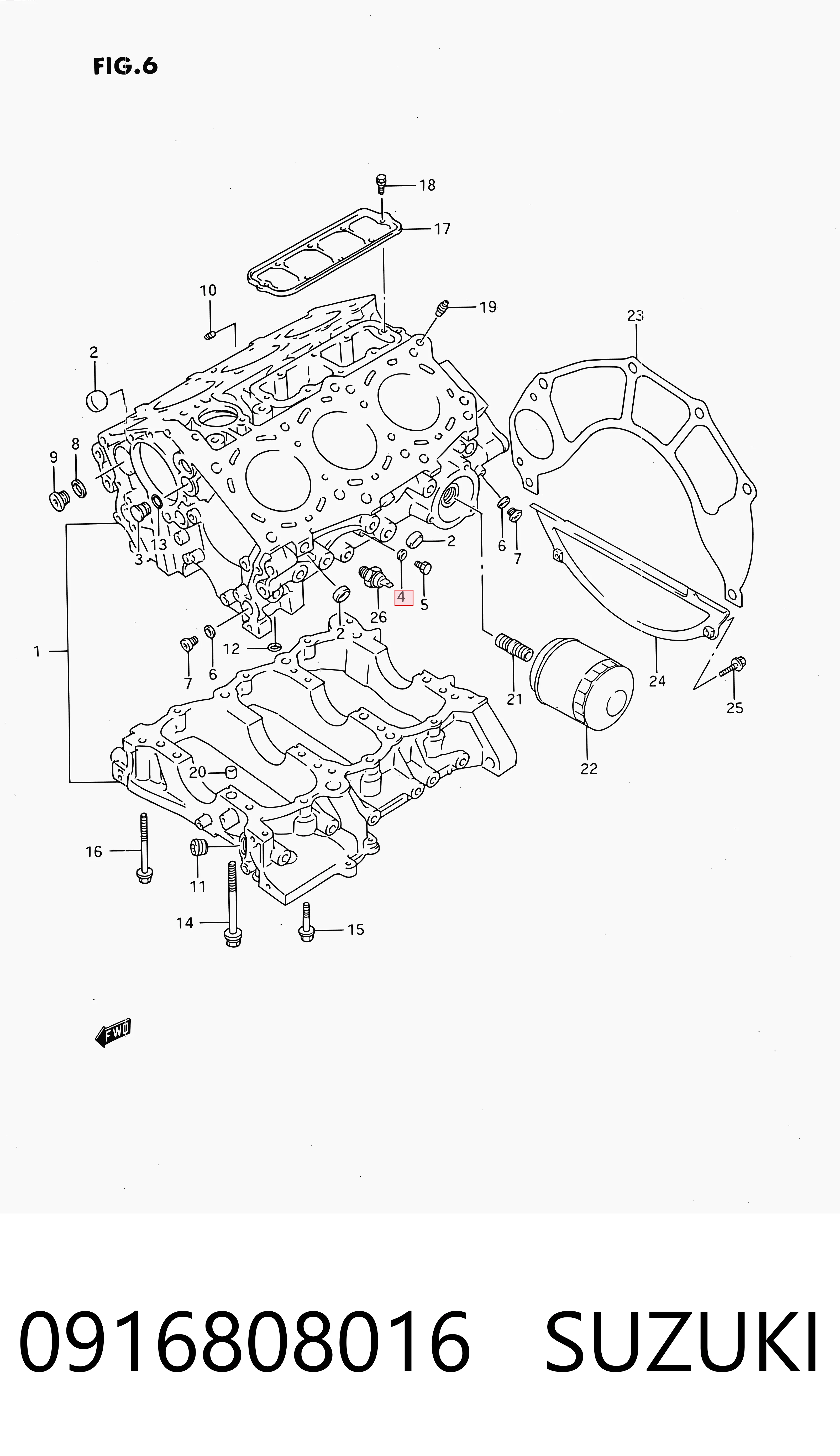 0916808016 Suzuki 