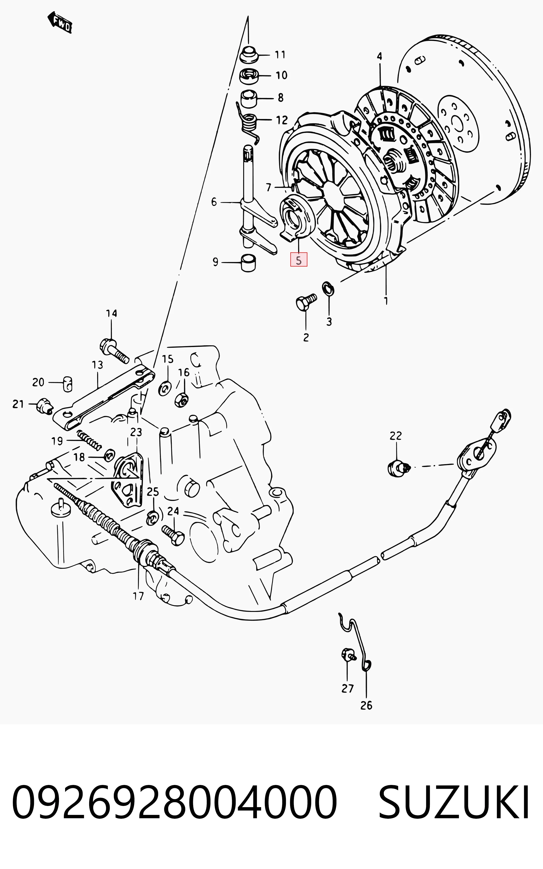 0926928004000 Suzuki Cojinete embrague