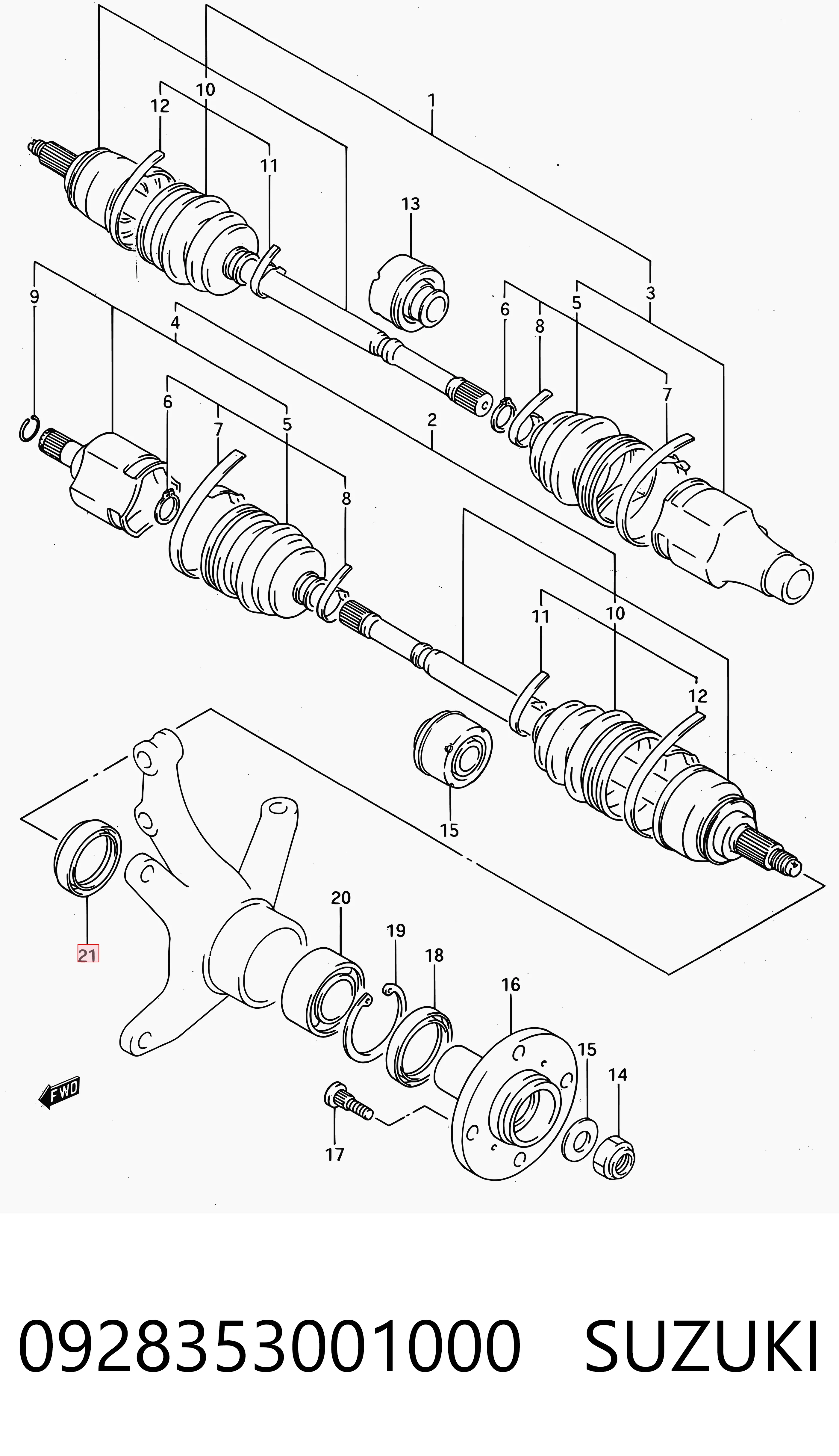 Retén exterior del cubo de rueda delantero Musashi Z6121 precio, desde 2,27 EUR