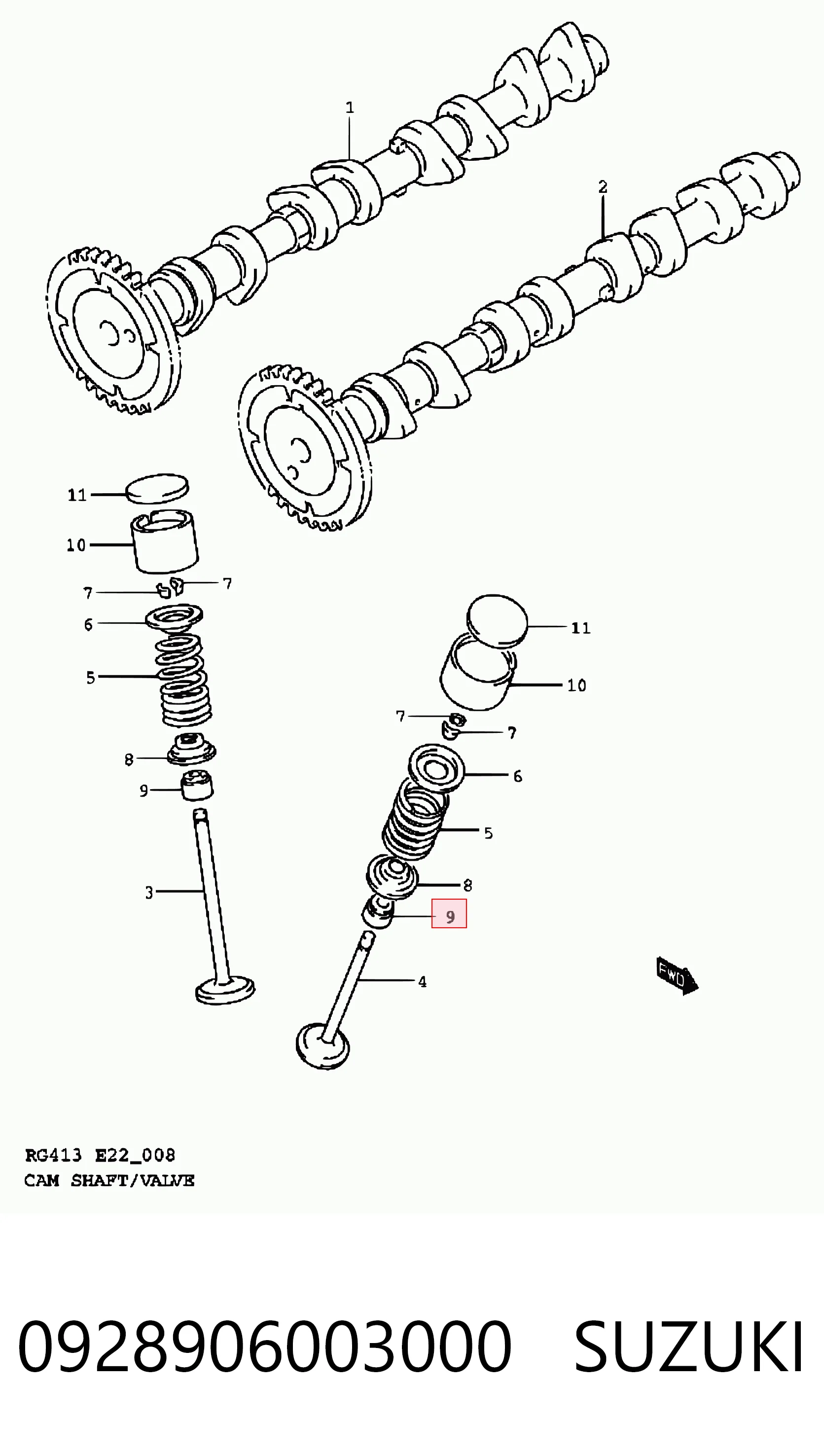 Retenes de válvulas Fiat/Alfa/Lancia KMD307342 precio, desde 2,28 EUR