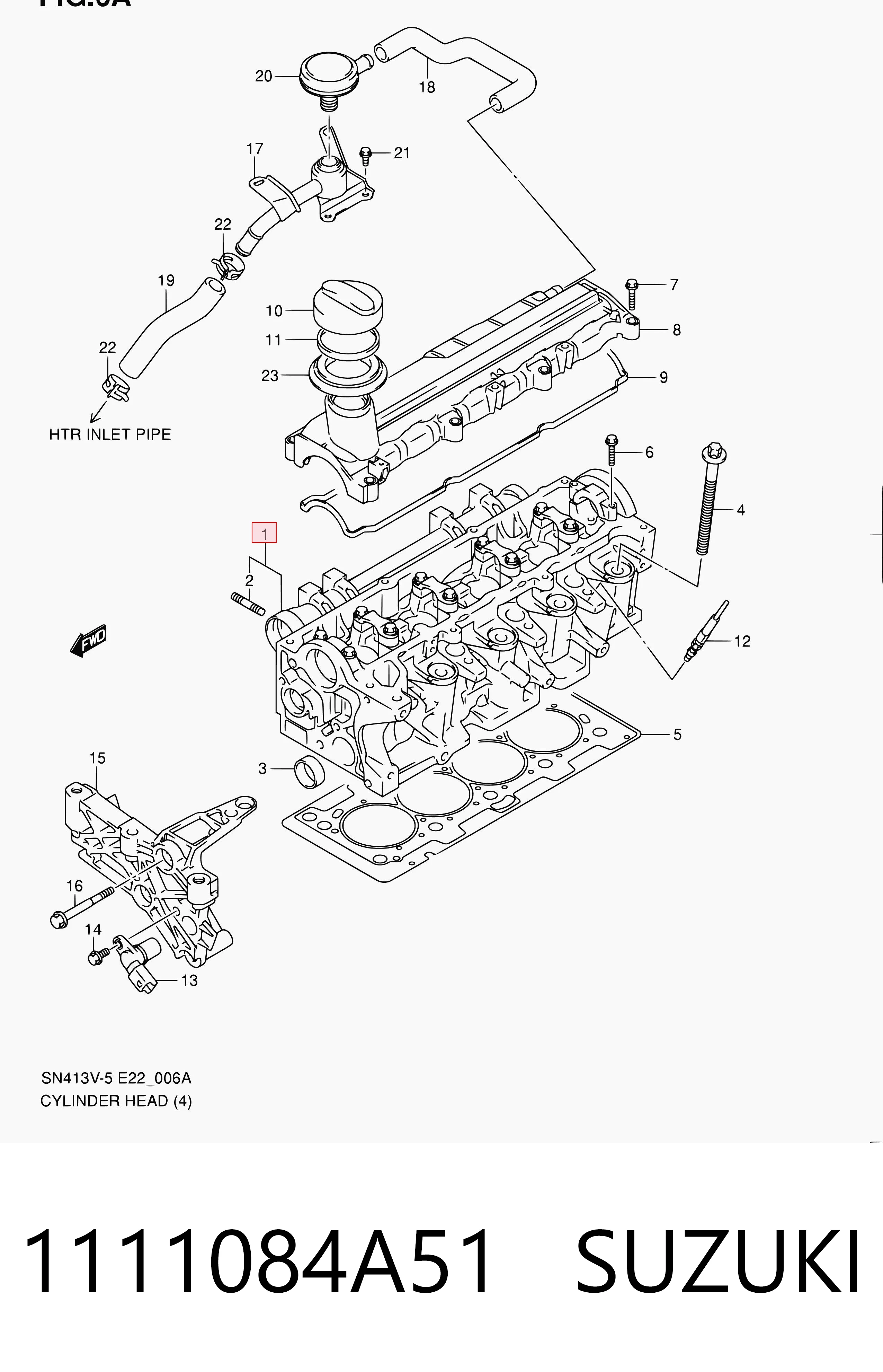 Cabeza del motor Suzuki Jimny  (1998-2026)