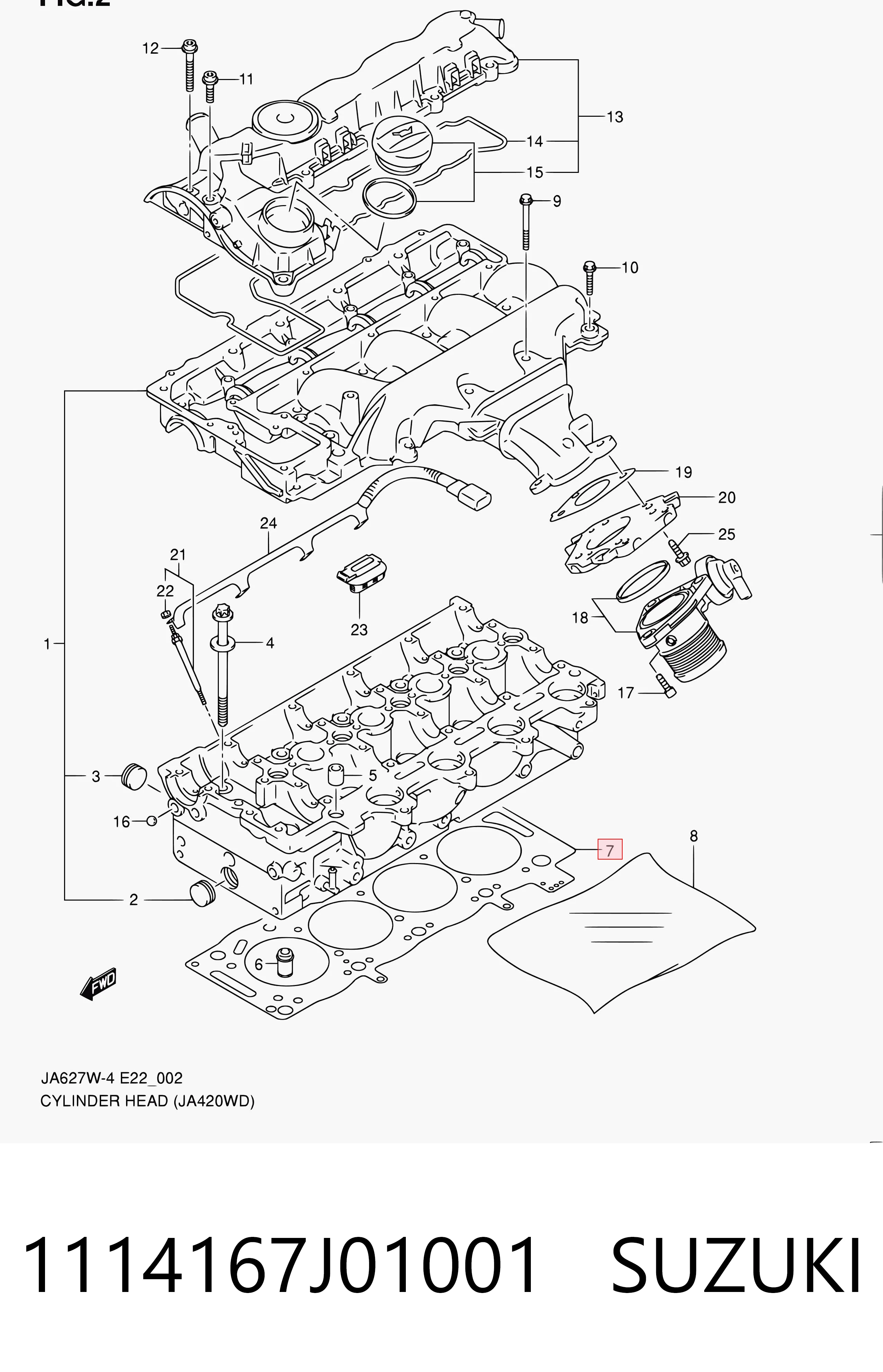 1114167J01001 Suzuki