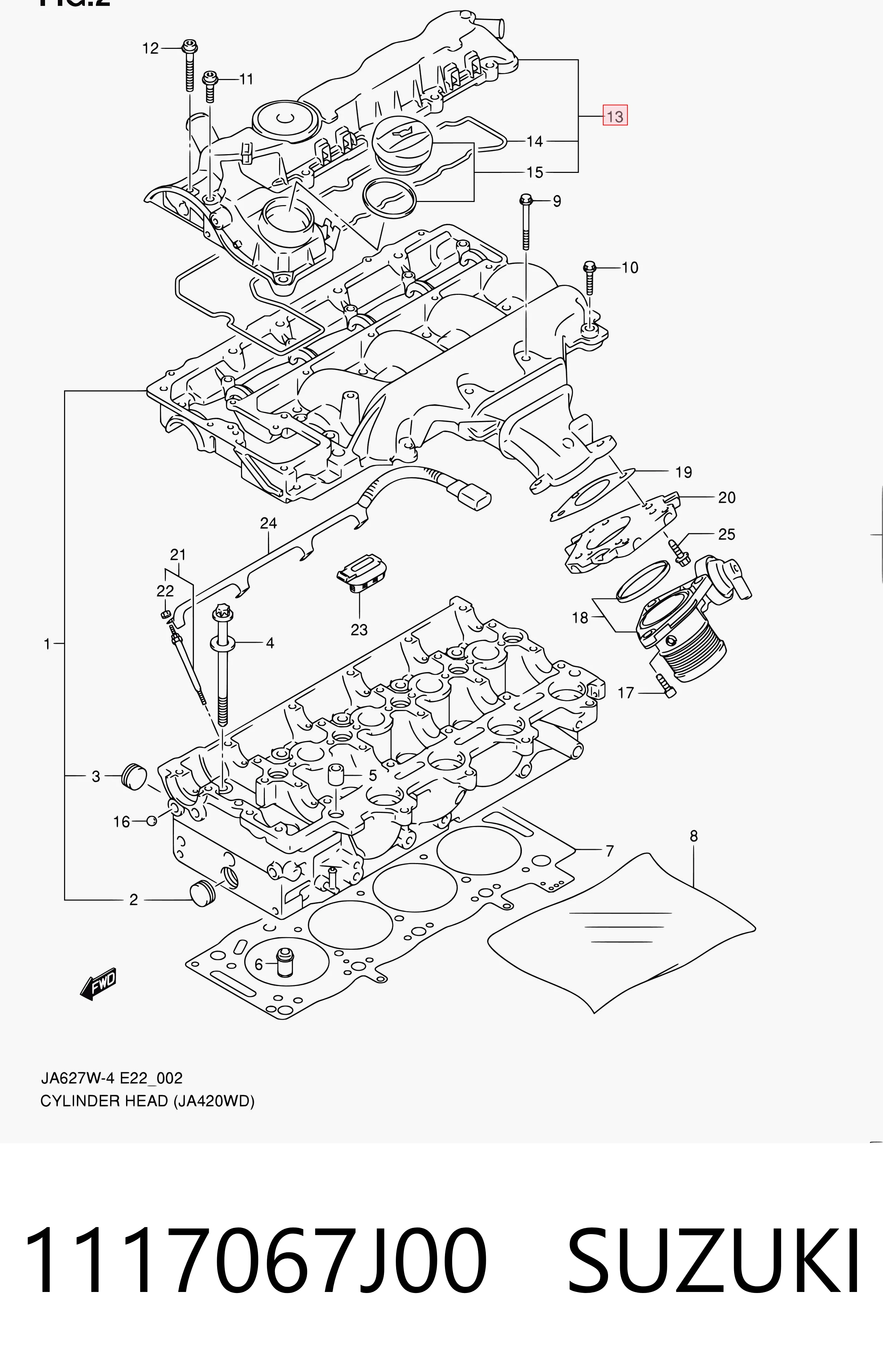 1117067J00 Suzuki 