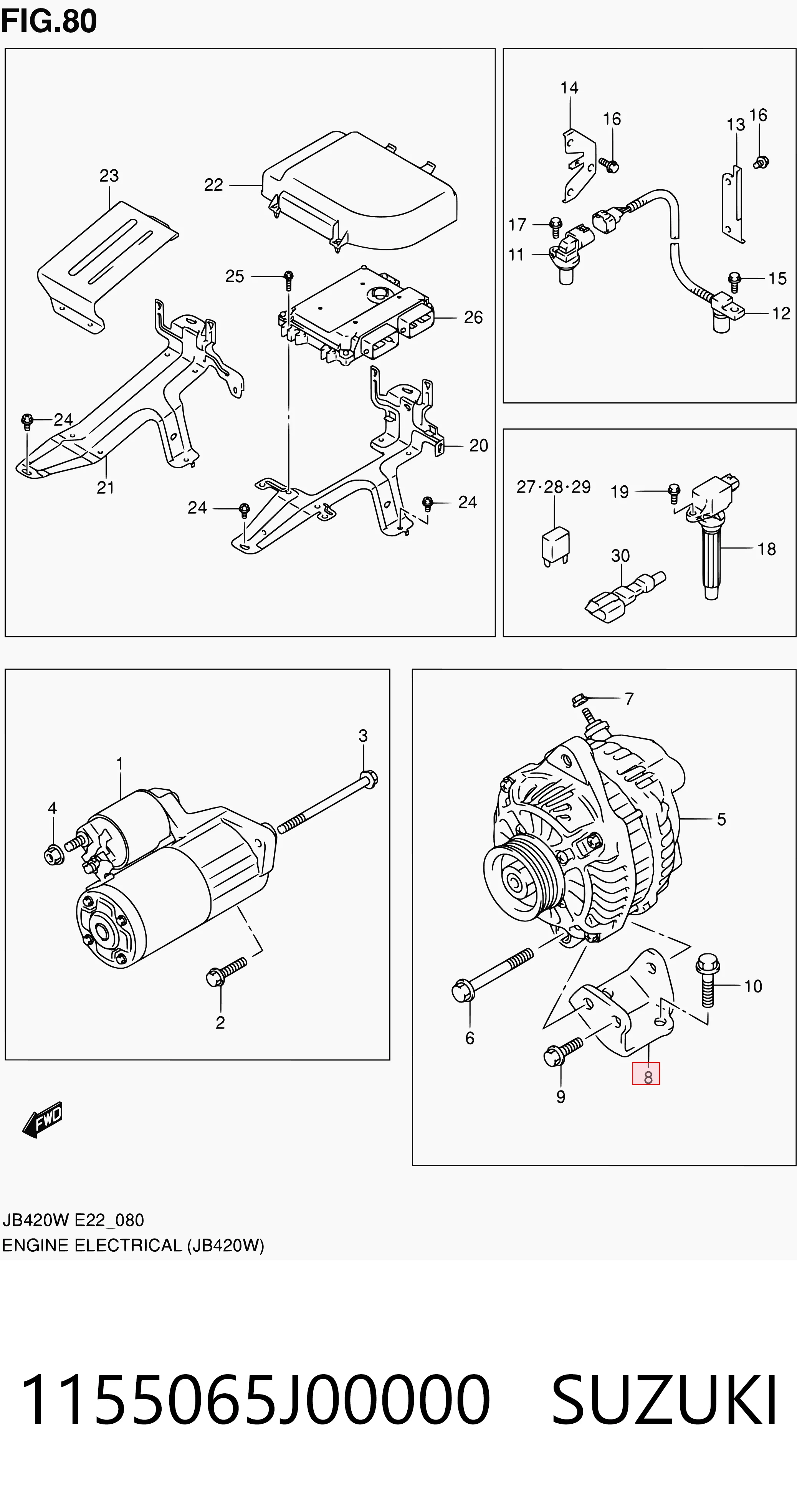 Comprar Soporte del alternador Suzuki Grand Vitara  JB a bajo precio