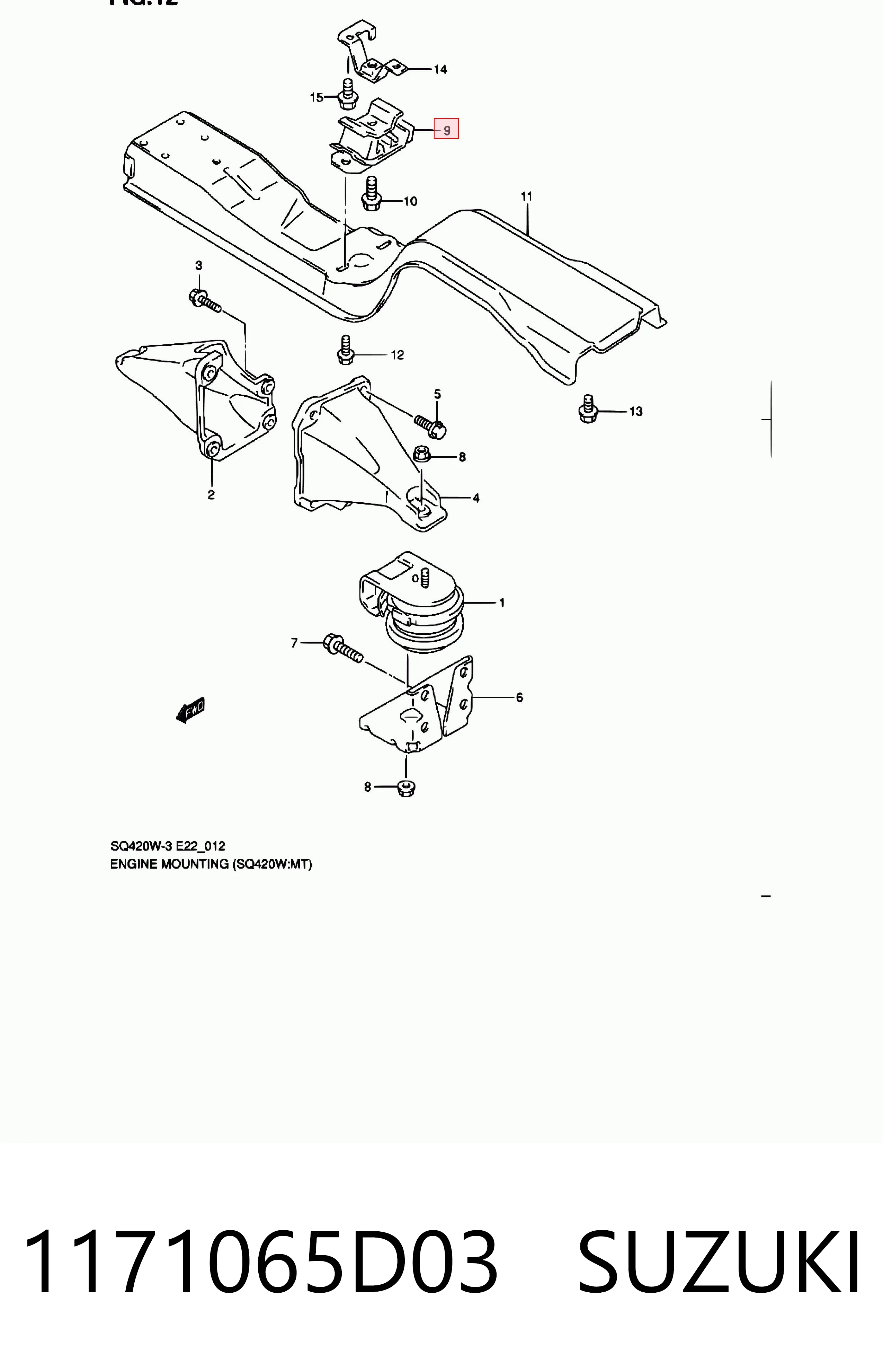 1171065D03 Suzuki