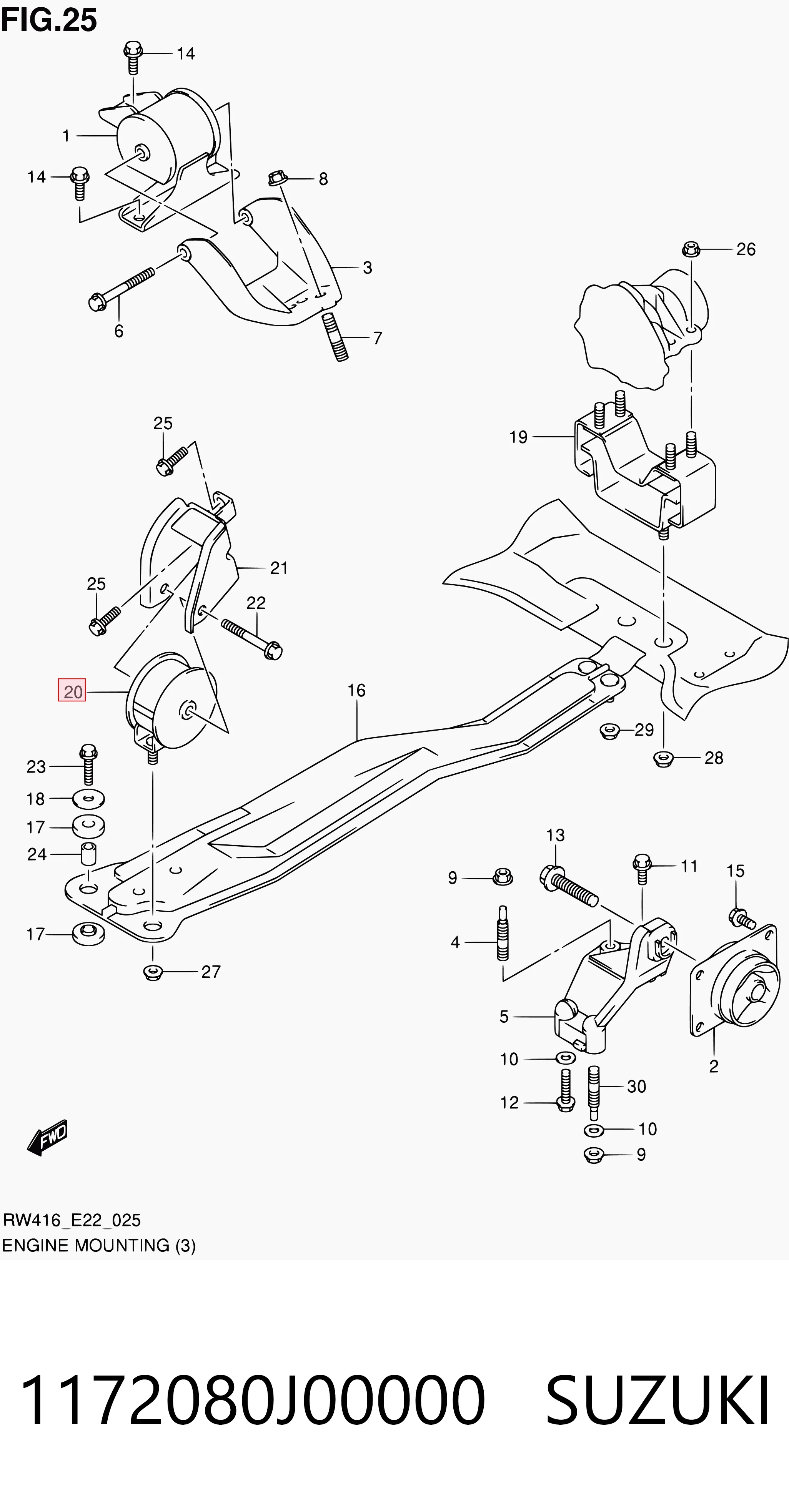 1172080J00000 Suzuki