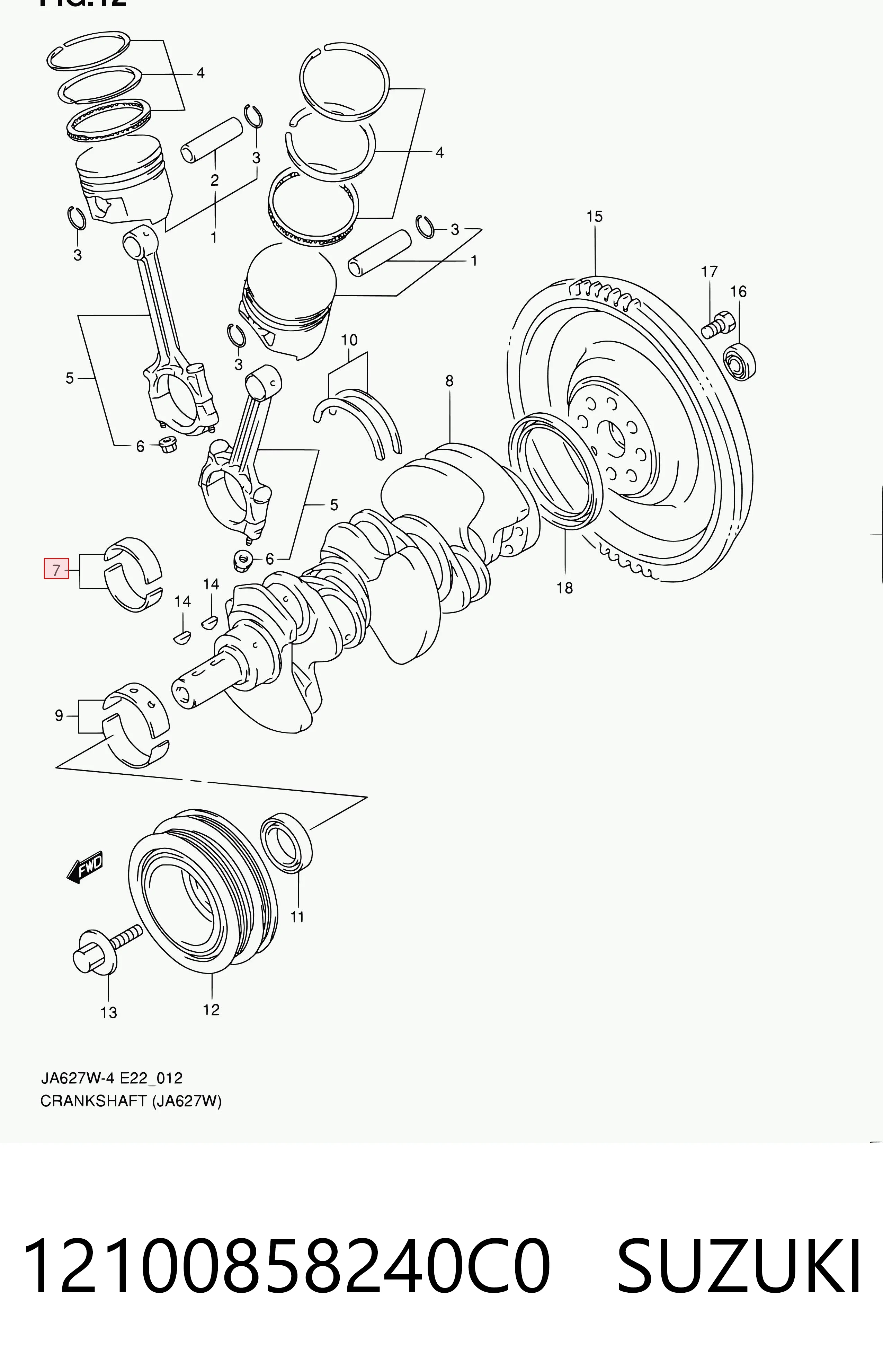 12100858240C0 Suzuki