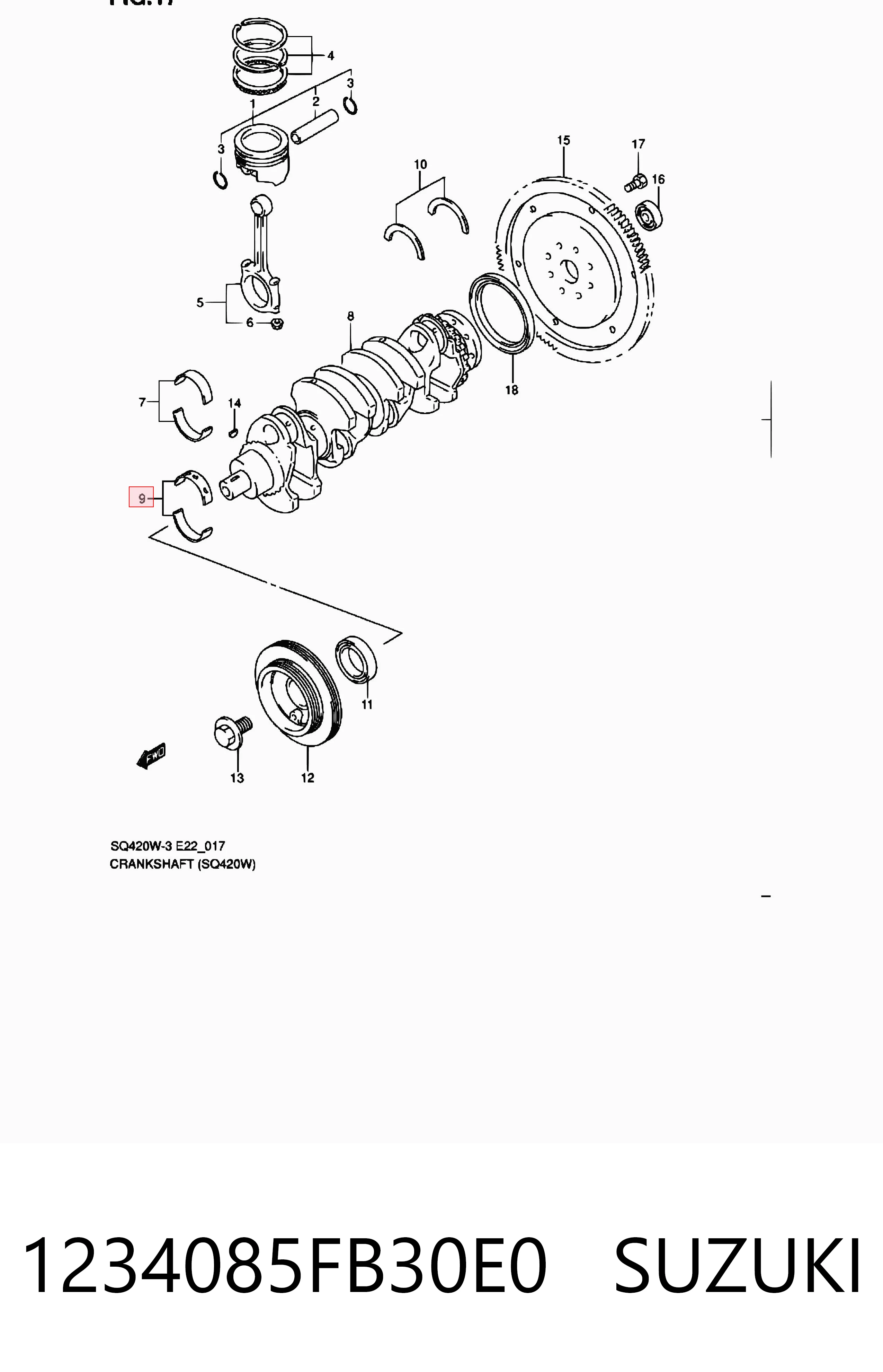 1234085FB30E0 Suzuki