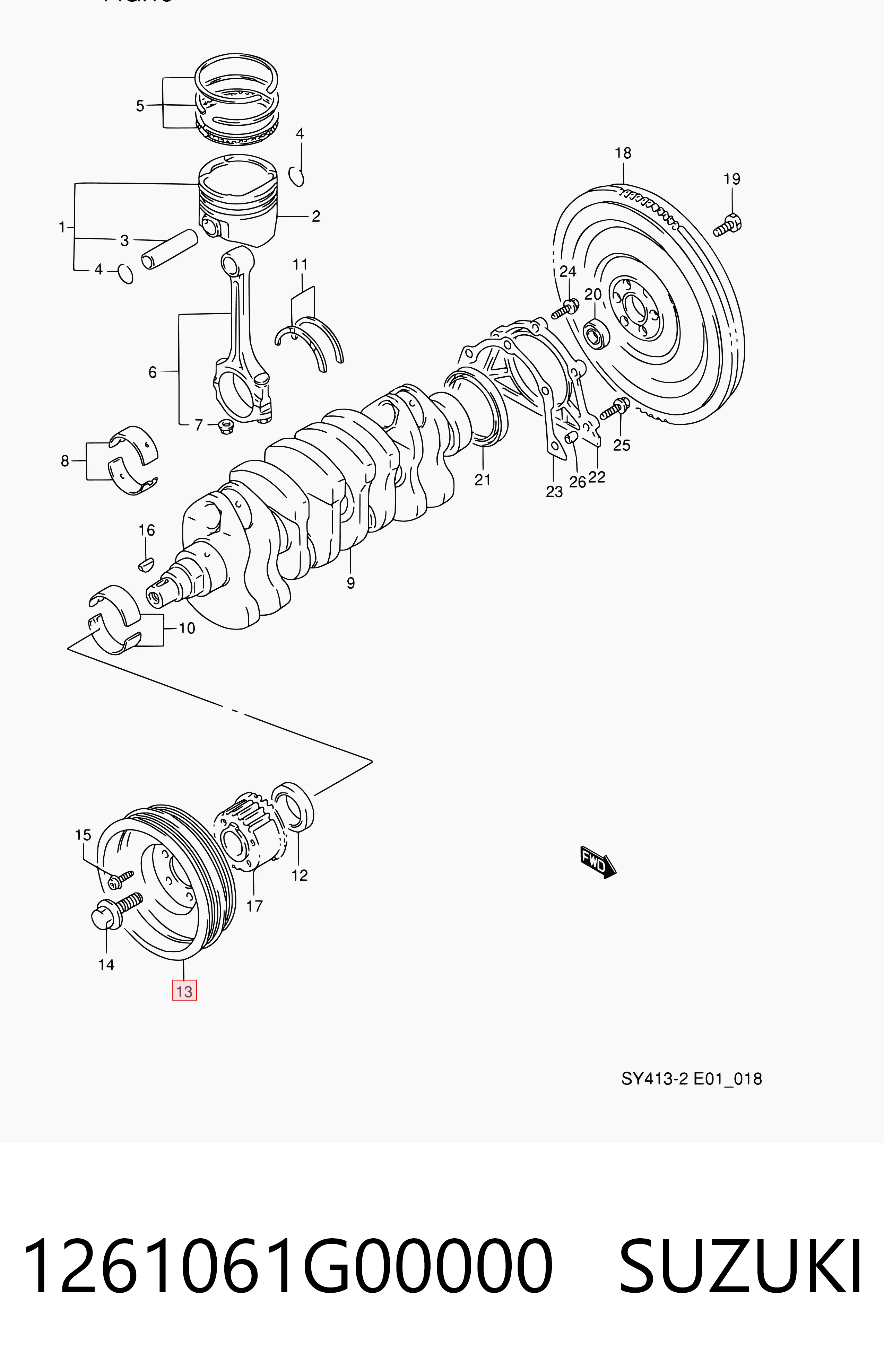Polea del cigüeñal Suzuki Swift II desde 69,78 €
