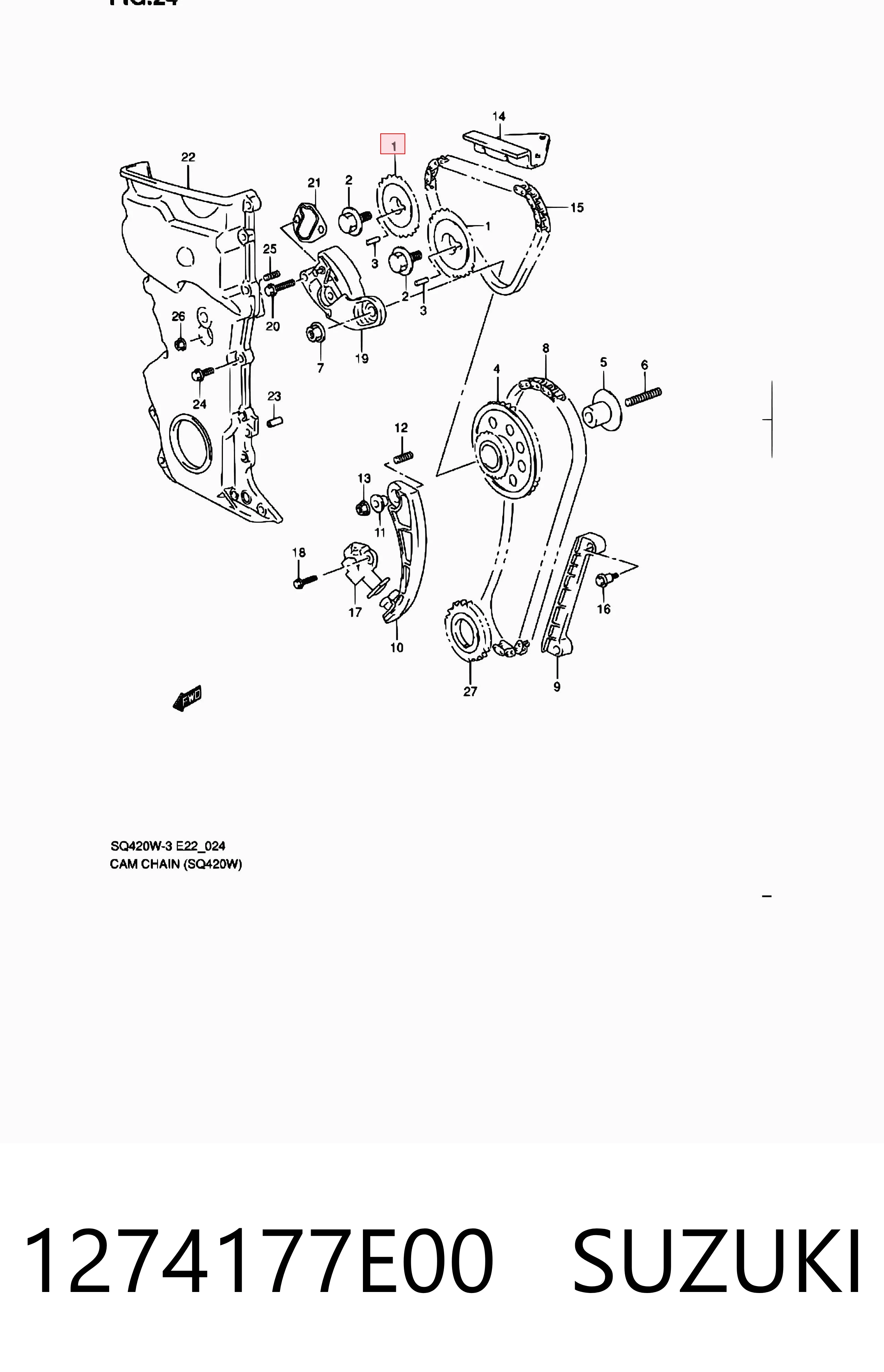 Comprar Piñón del árbol de levas Suzuki Vitara  ETJA a bajo precio