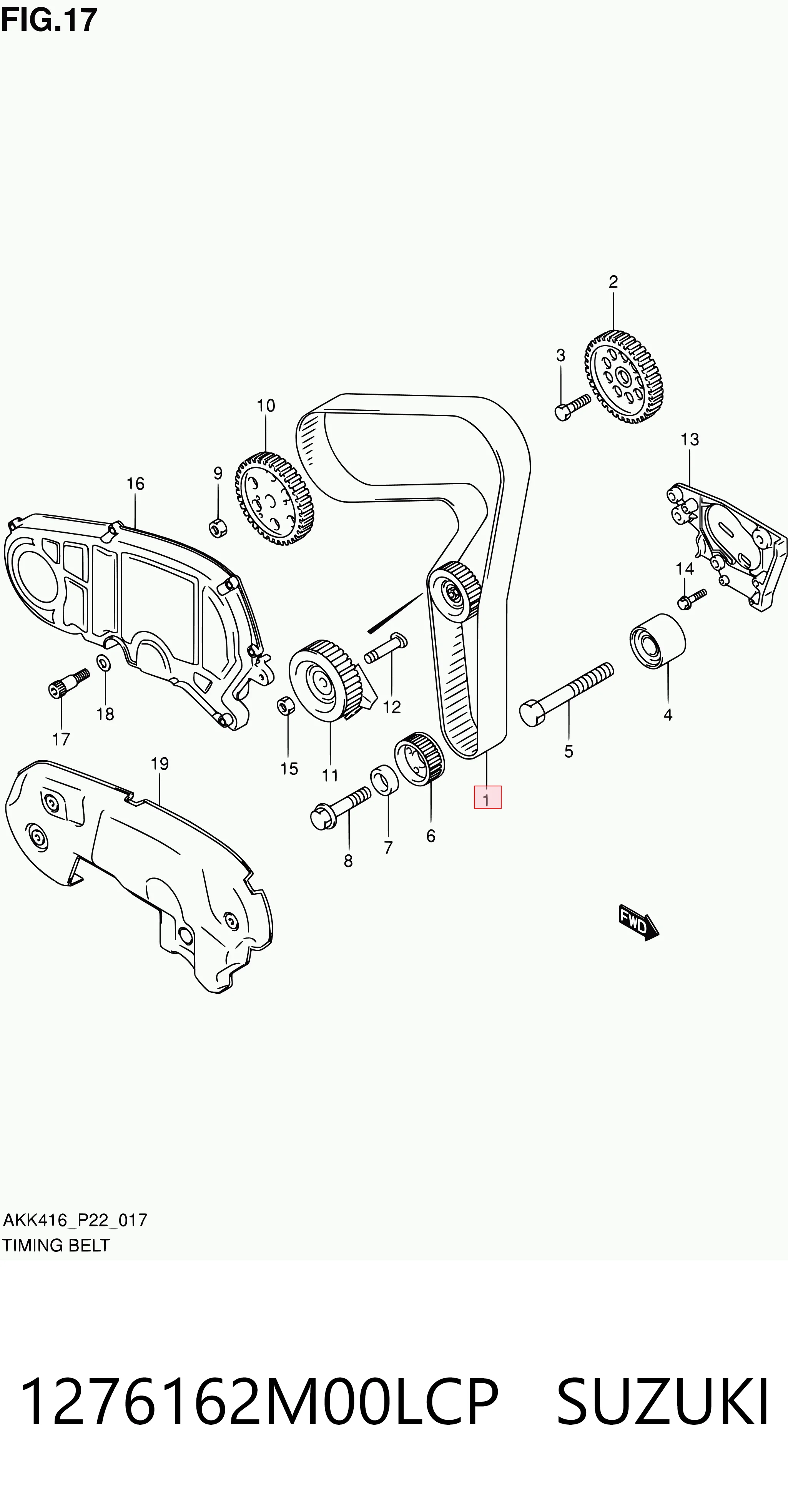 Comprar Correa distribución Fiat 500 X 334