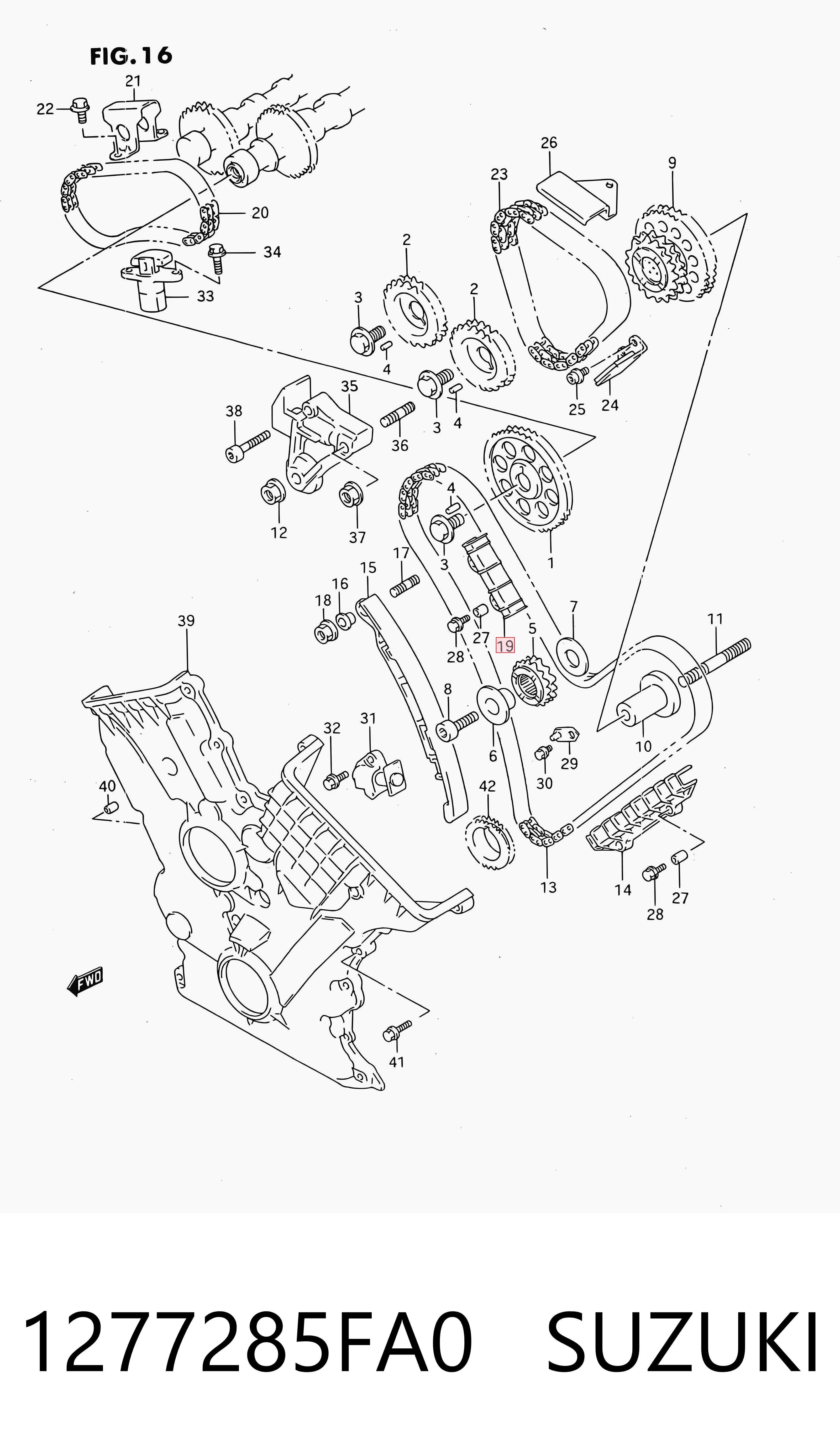 Comprar Tensor interno de la cadena de distribución Suzuki Grand Vitara FT, HT a bajo precio