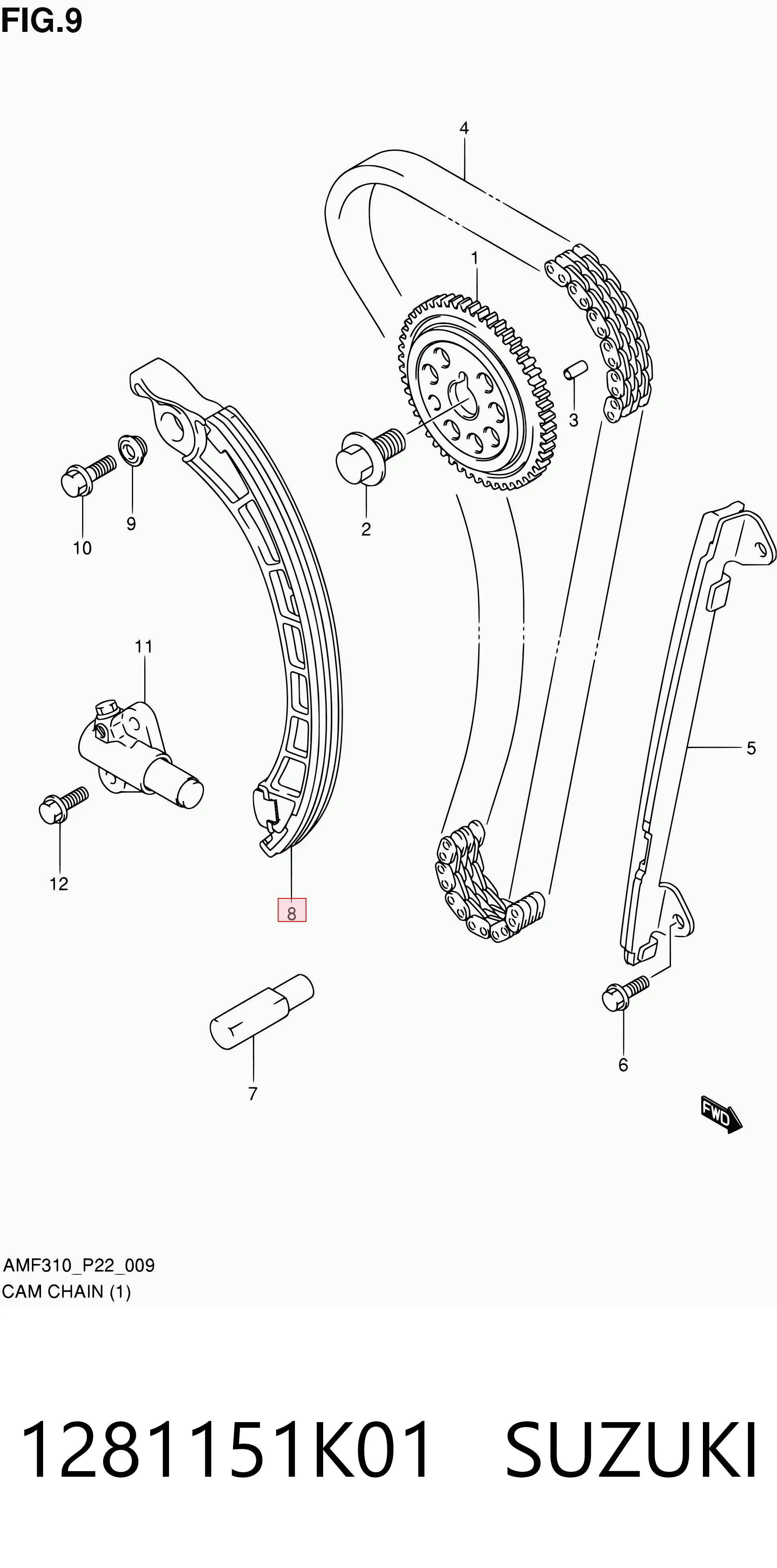 Tensor de cadena de distribución Suzuki Grand Vitara SUV (JB) (2005 - 2026) precio, desde 32,28 EUR