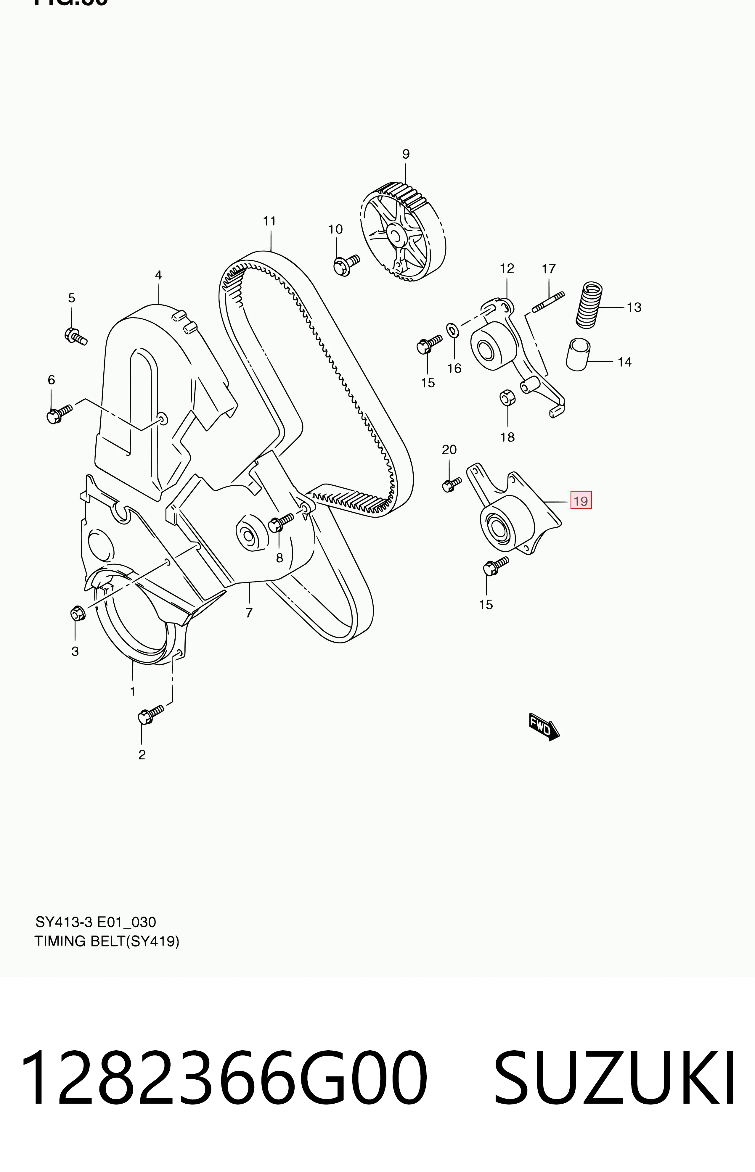 Precio del repuesto Rodillo intermedio de correa dentada Samurai  SUV