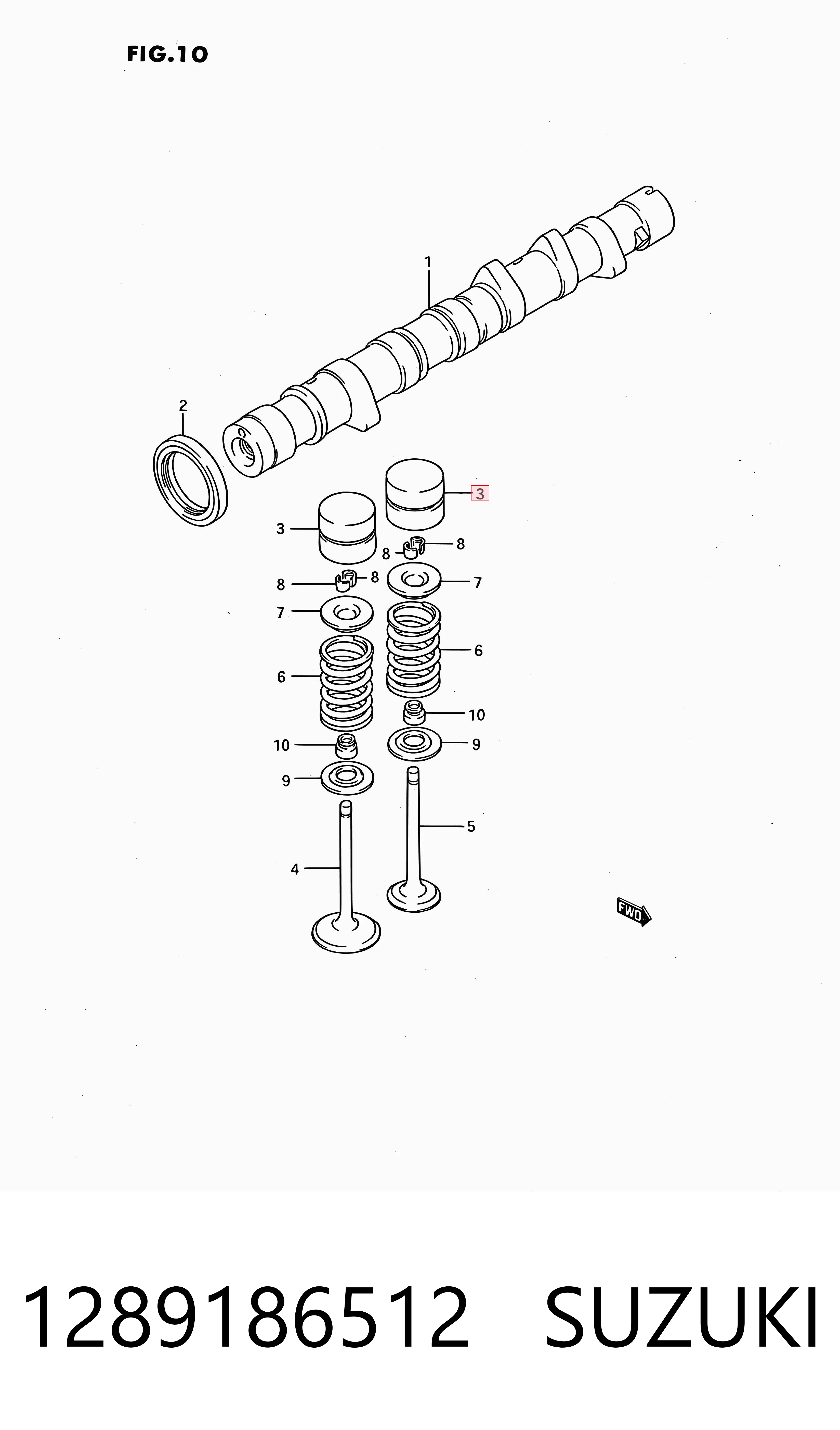 Taqué hidráulico 1289186512 SUZUKI