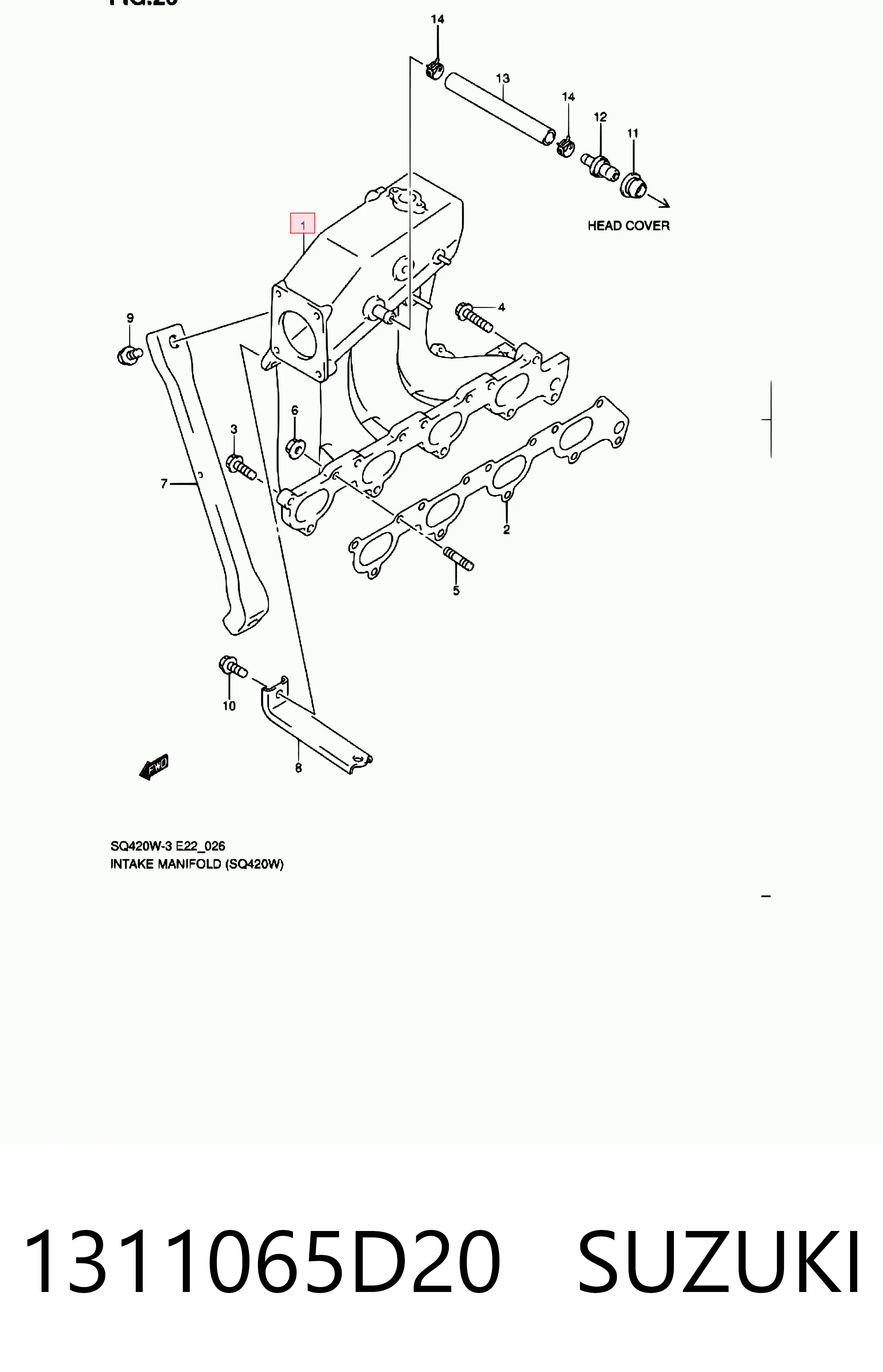 Comprar Colector de admisión Suzuki Grand Vitara  FT, HT a bajo precio