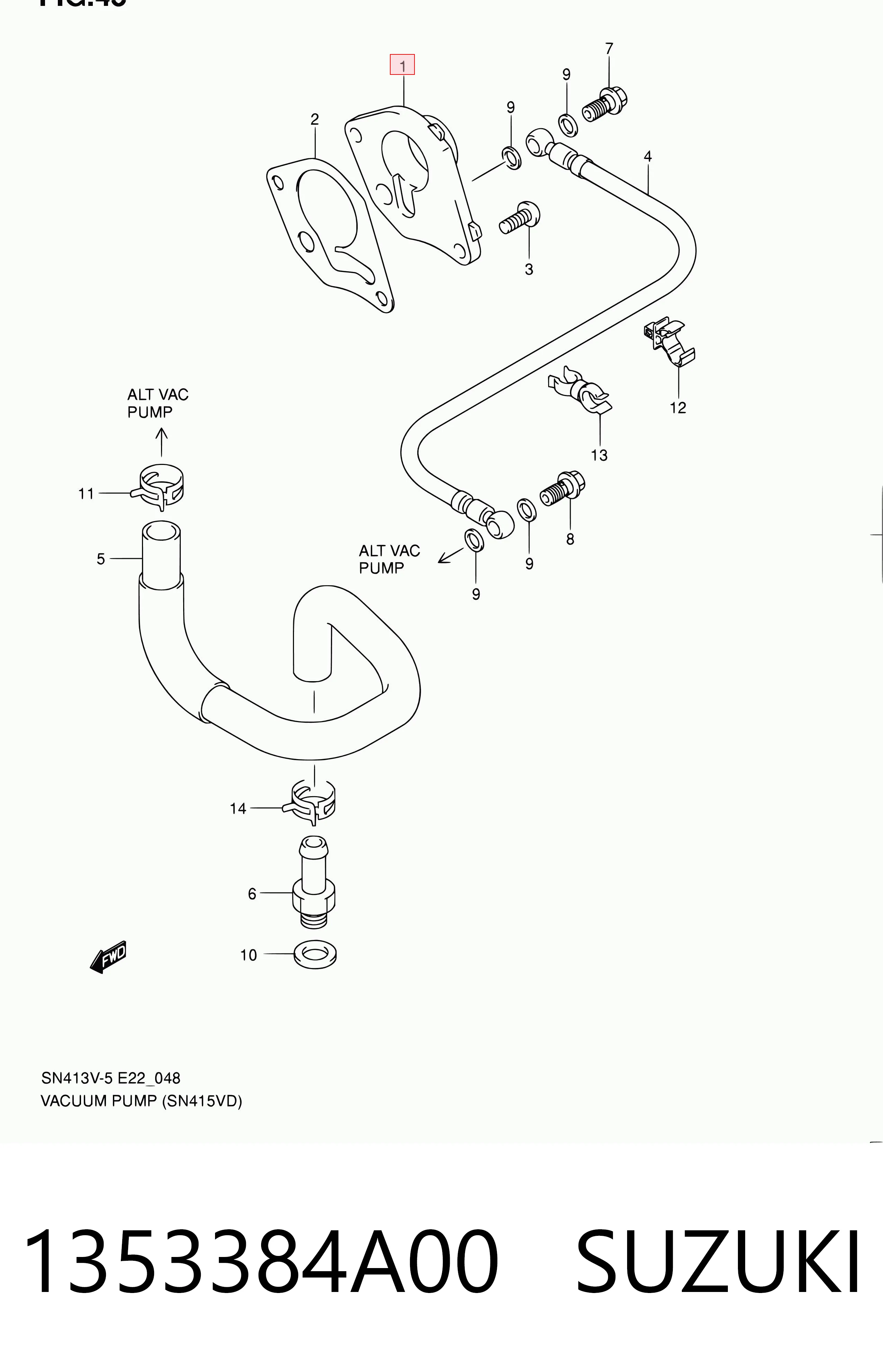 1353384A00 Suzuki