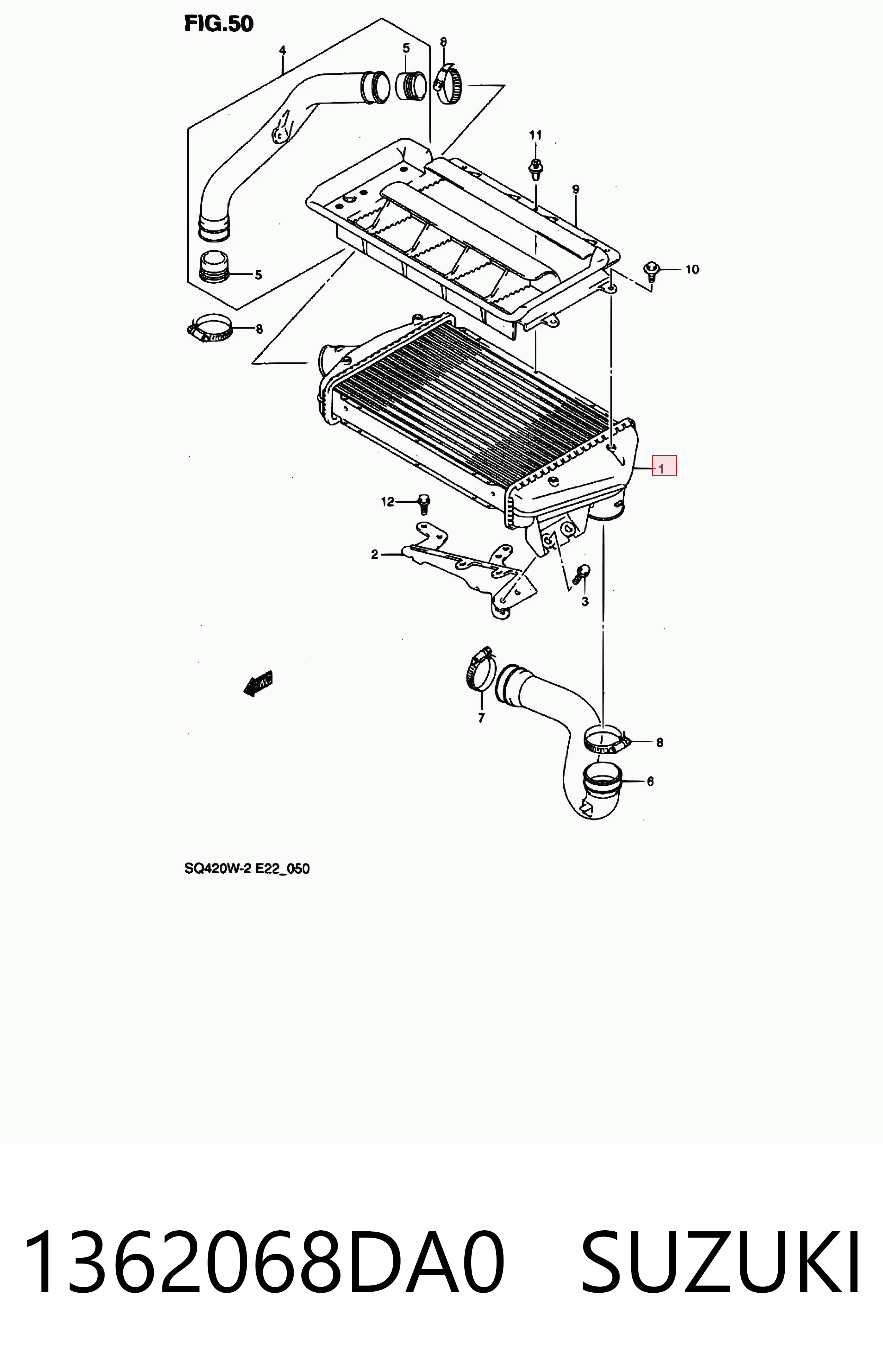 Comprar Intercooler Suzuki Grand Vitara  FT, HT a bajo precio
