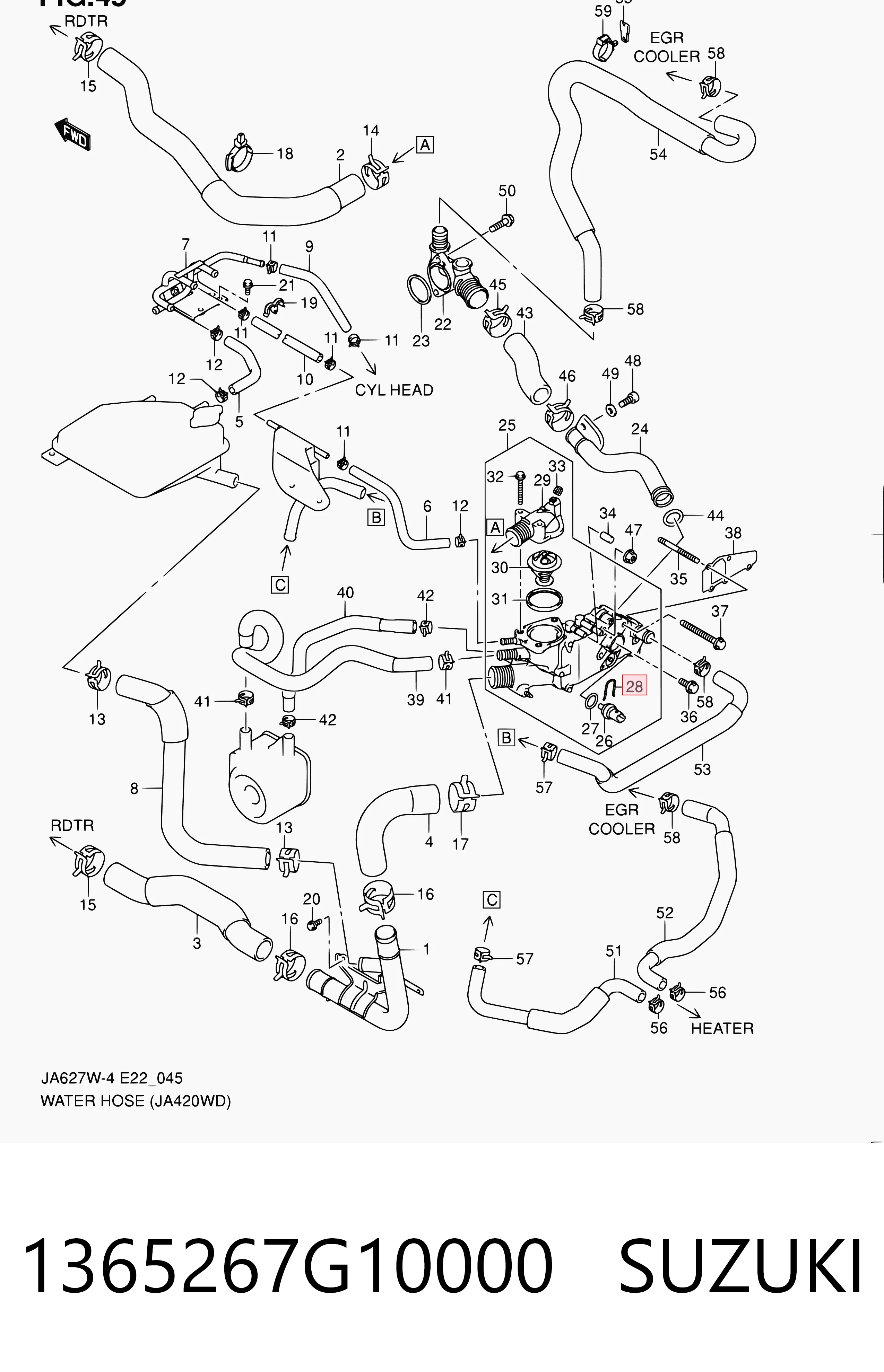 1365267G10000 Suzuki