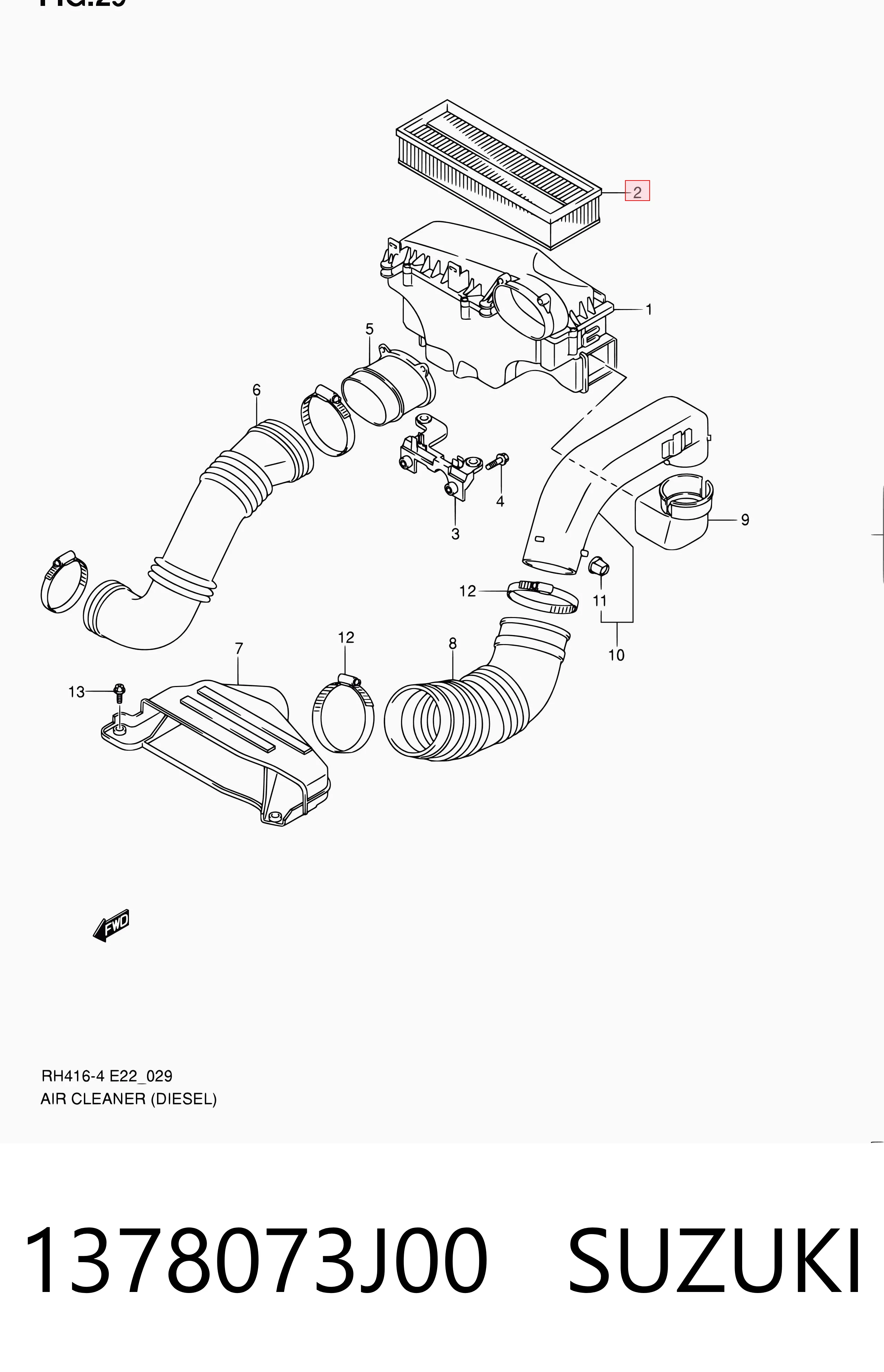 1378073J00 Suzuki