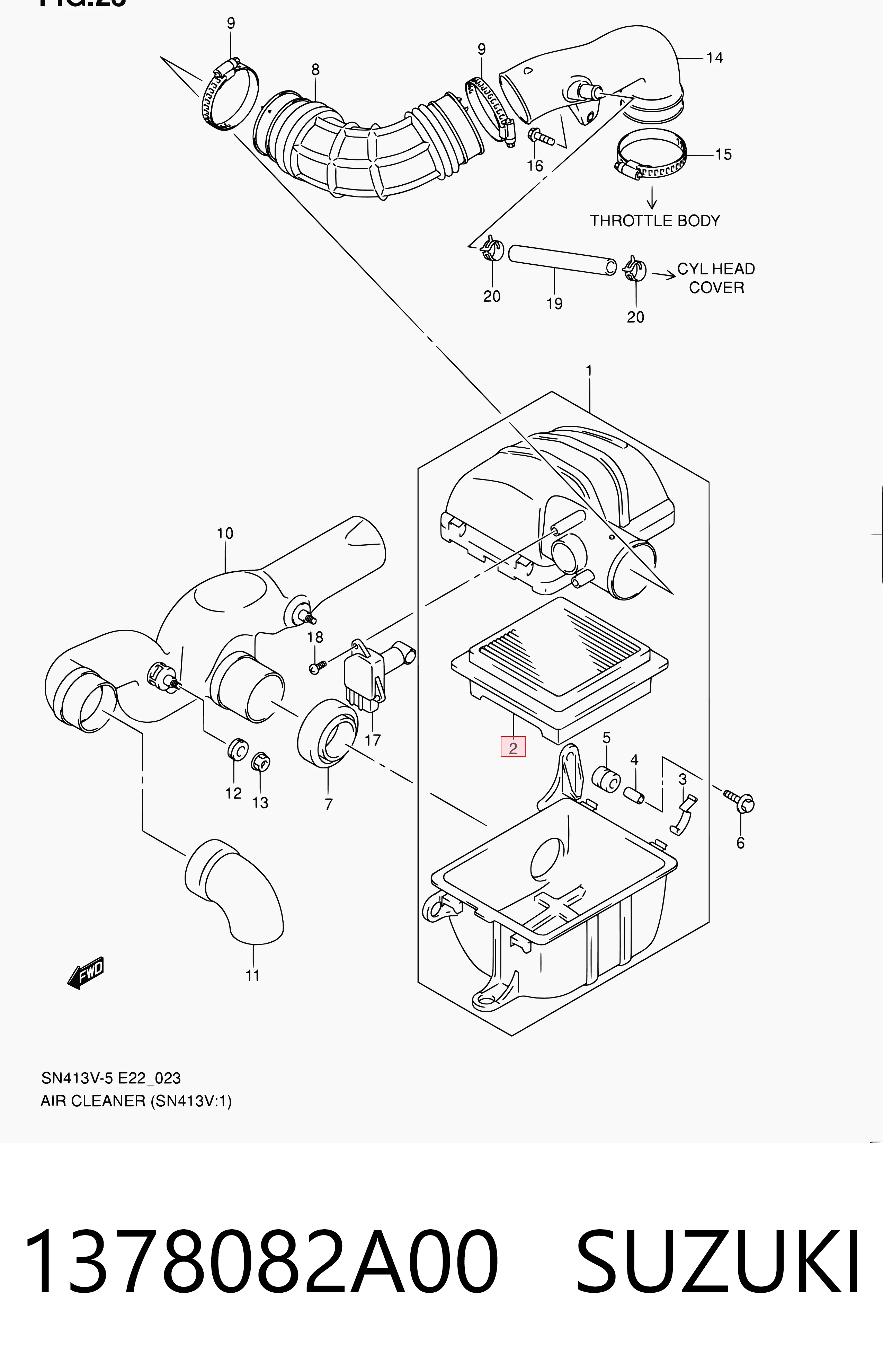1378082A00 Suzuki