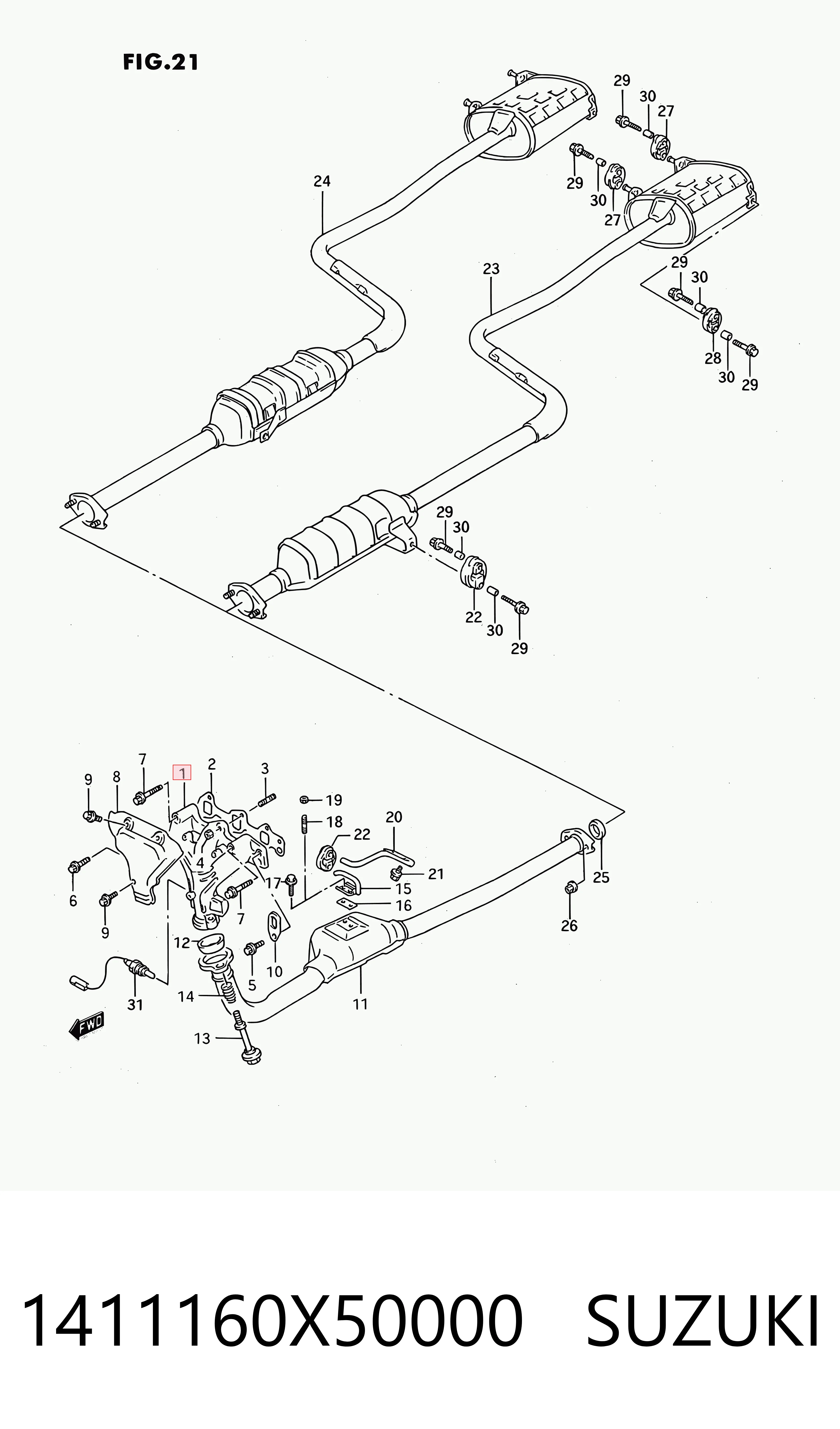 1411160X50000 Suzuki