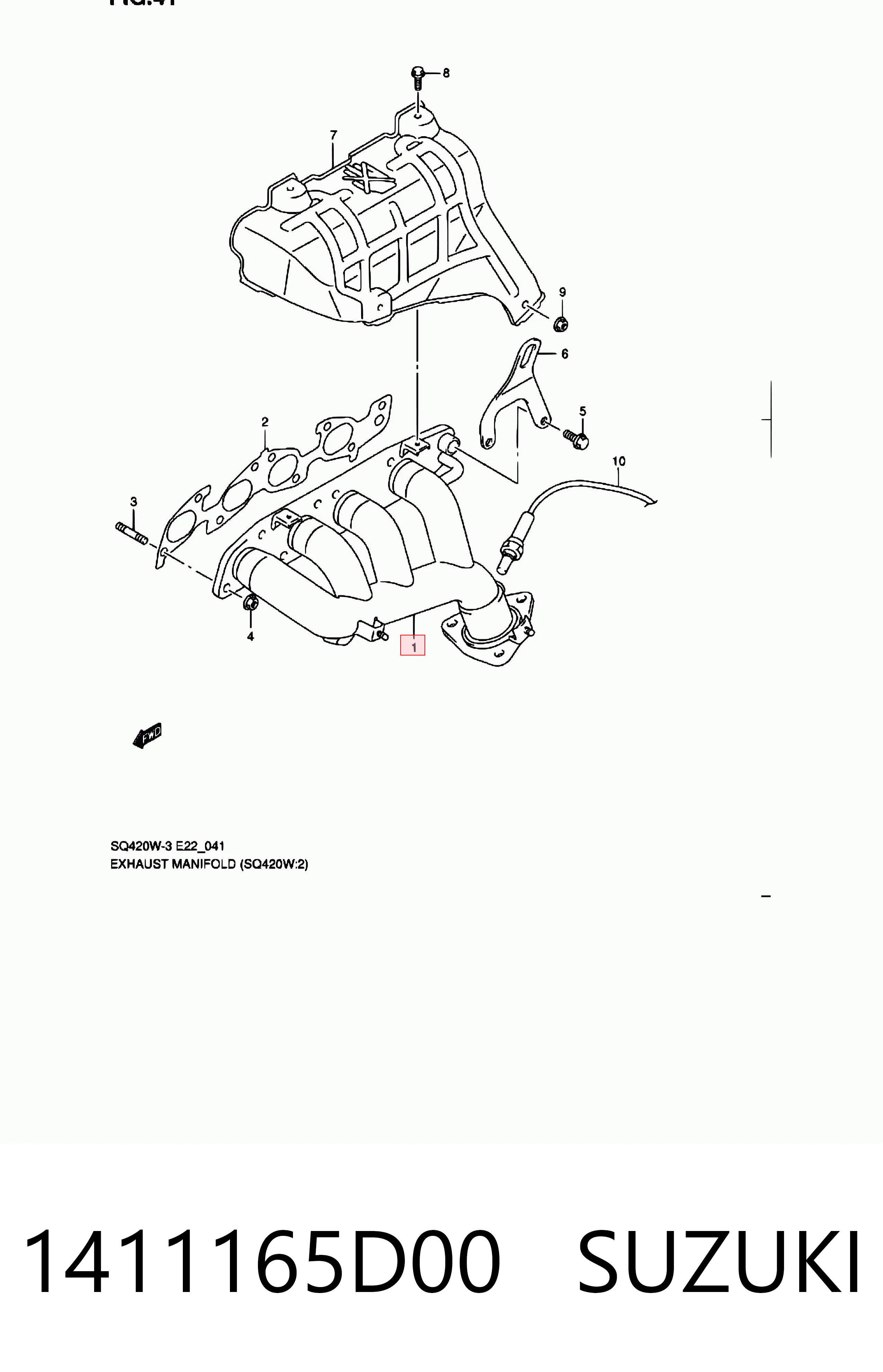 Comprar Colector de escape Suzuki Grand Vitara FT, HT a bajo precio