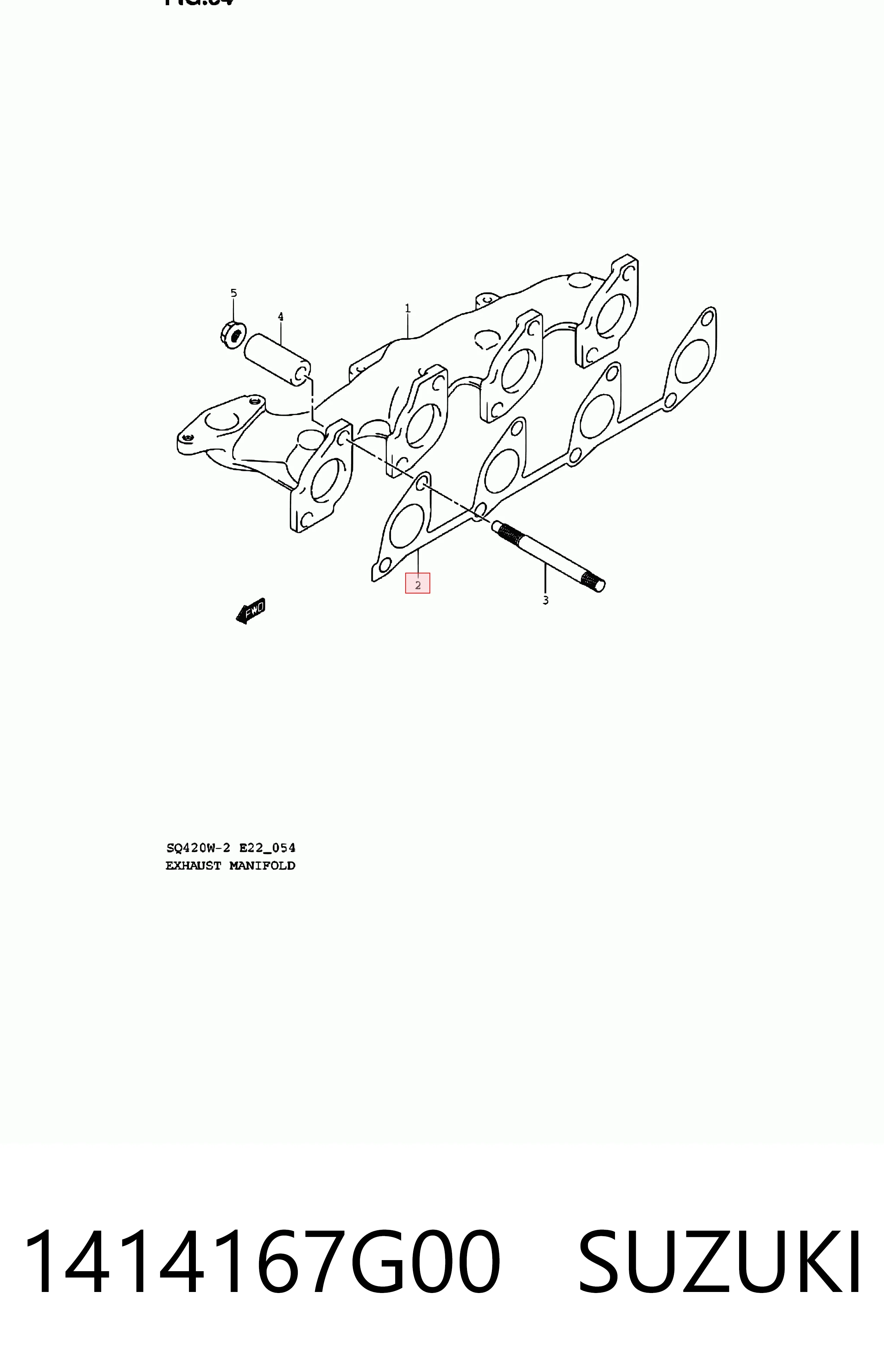 Junta de colector de escape Peugeot Boxer (244)