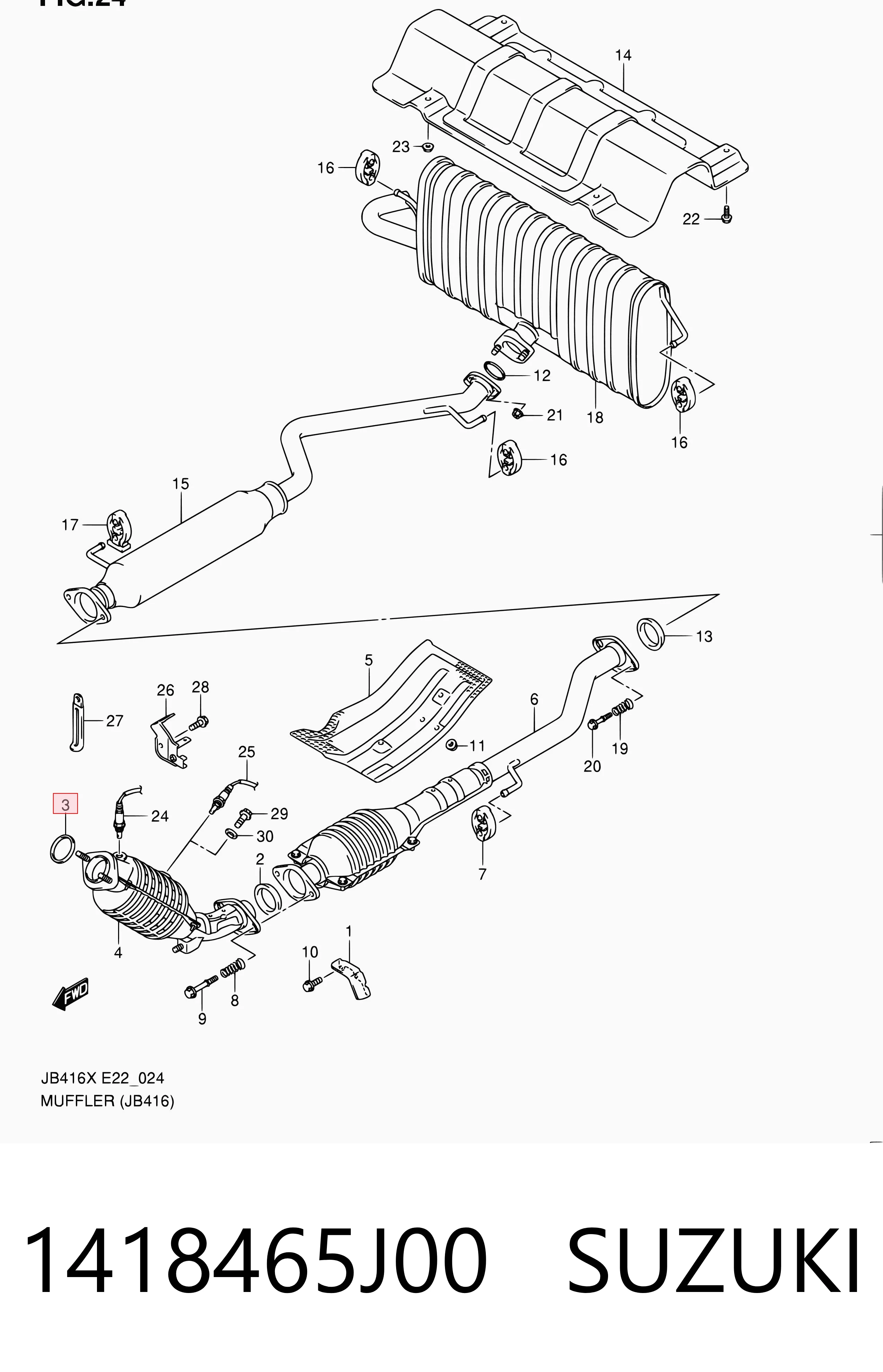 1418465J00 Suzuki