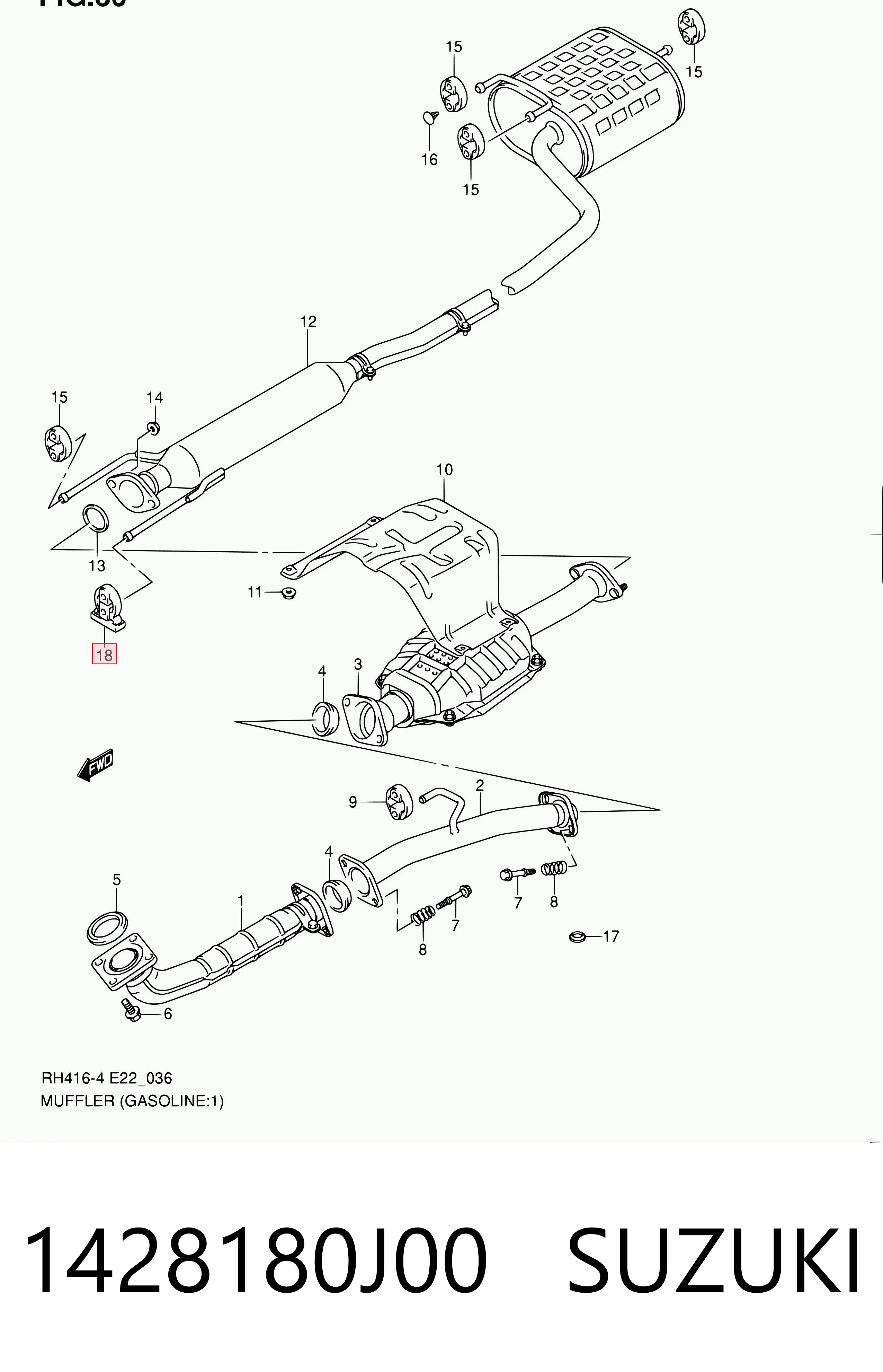 1428180J00 Suzuki