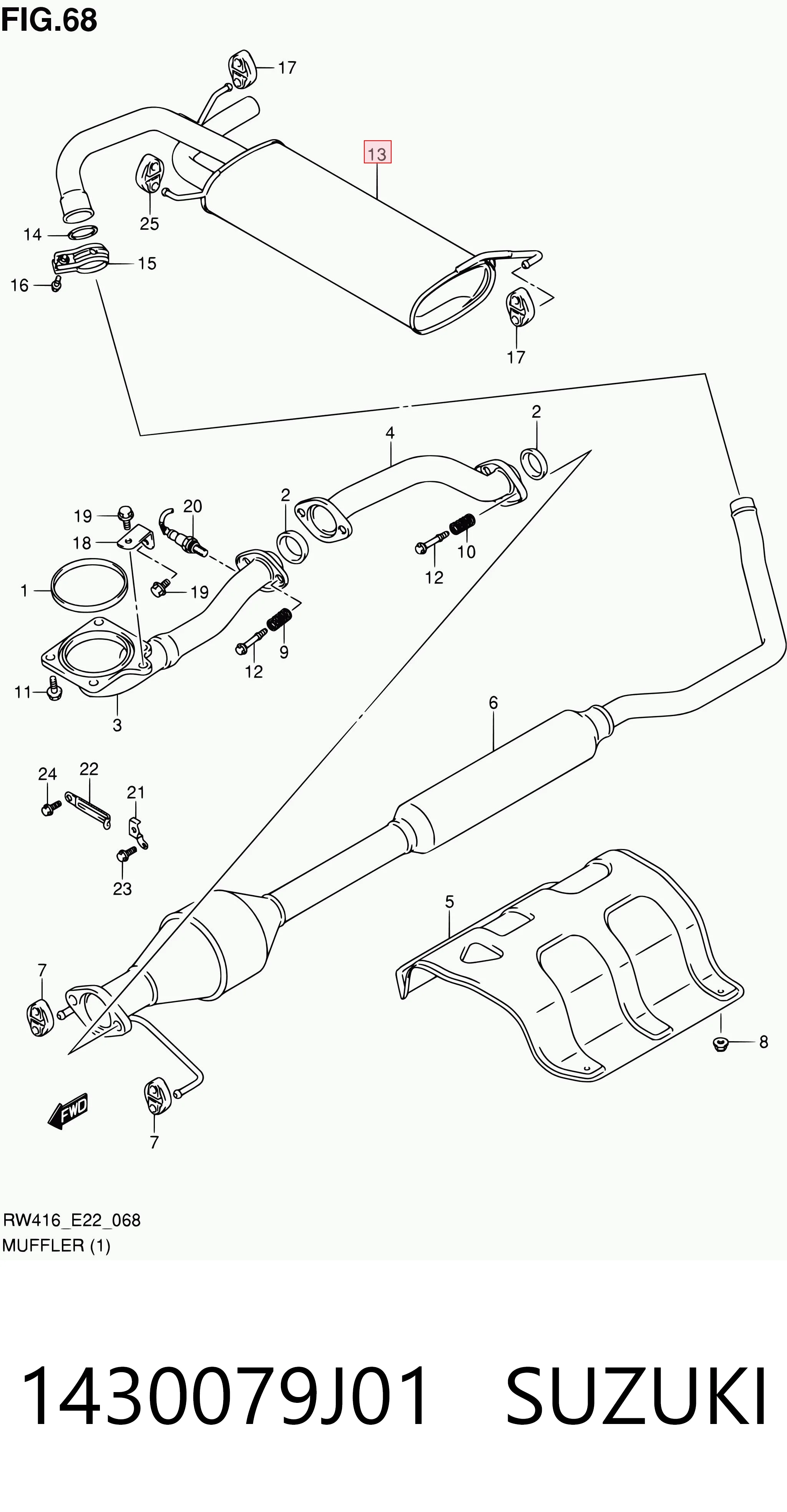 Comprar Silencioso trasero SX4  GY