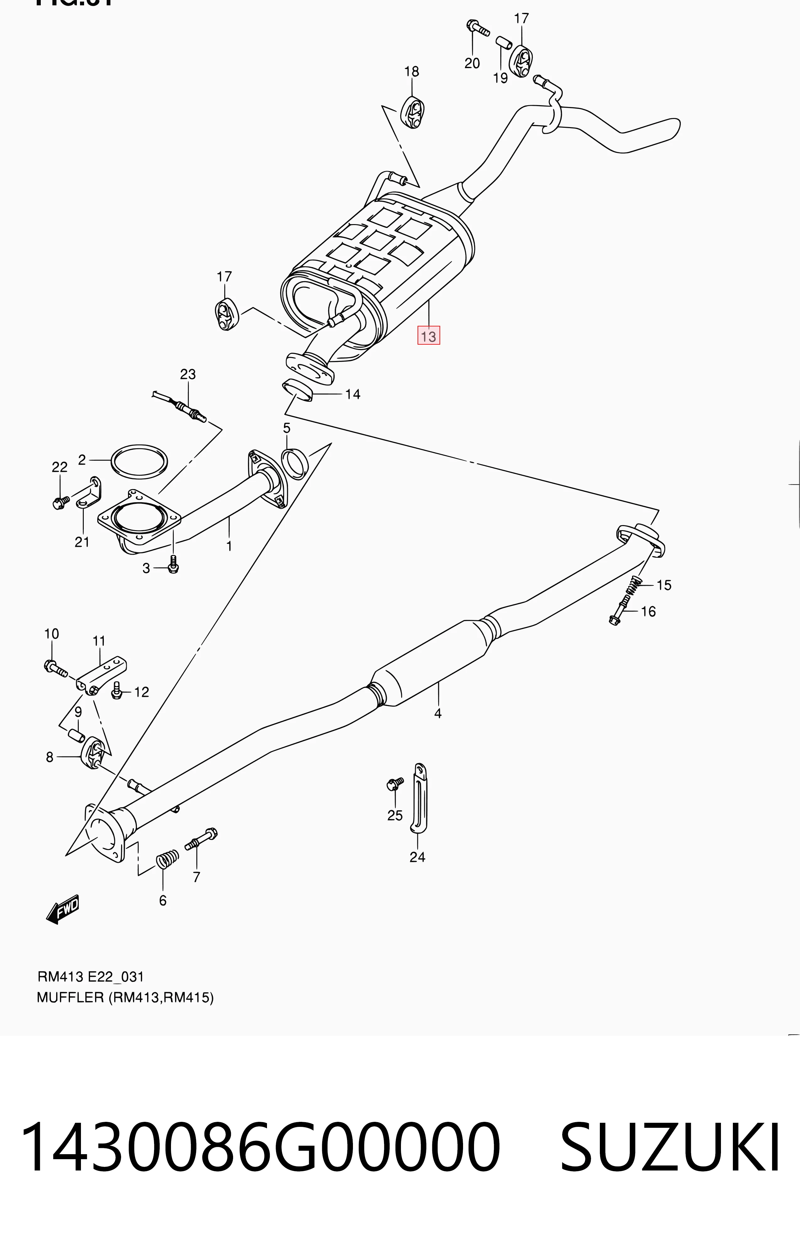 Silenciador trasero Suzuki Ignis II hatchback (FH) (2003 - 2026) precio, desde 98,65 EUR