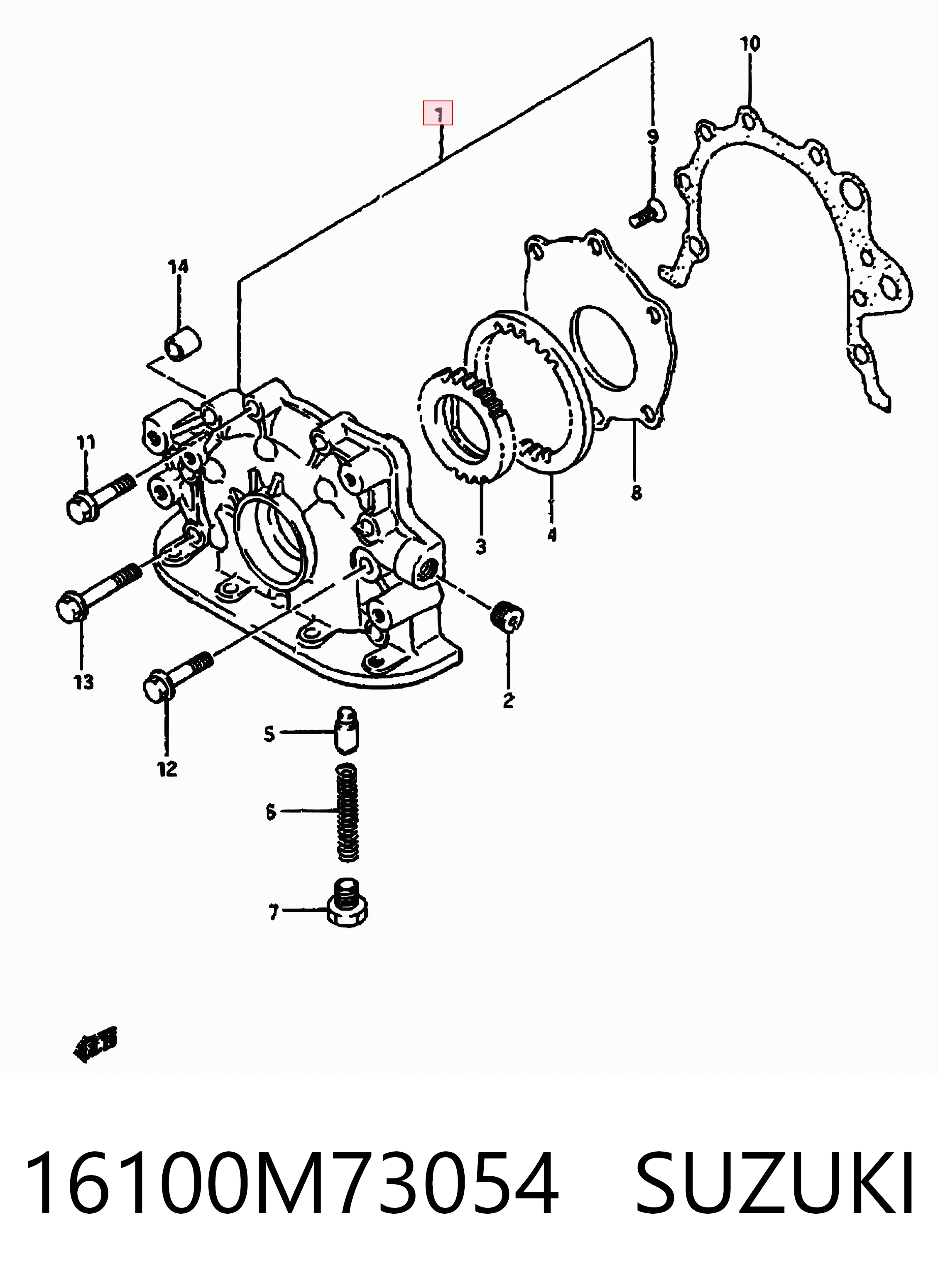 Bomba de aceite Suzuki Alto II (1986-1993)