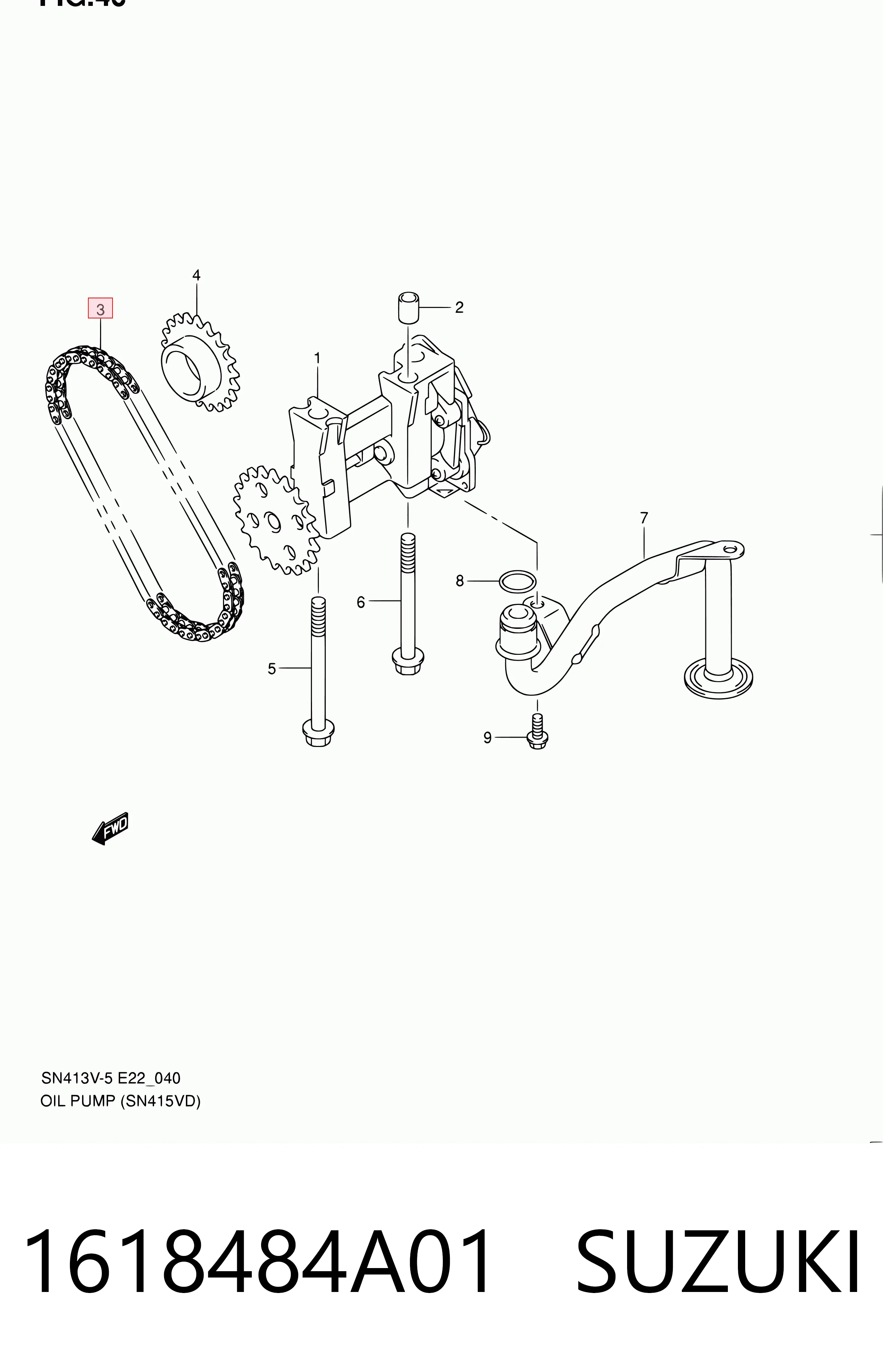 Cadena de la Bomba Aceite para Nissan Micra K12