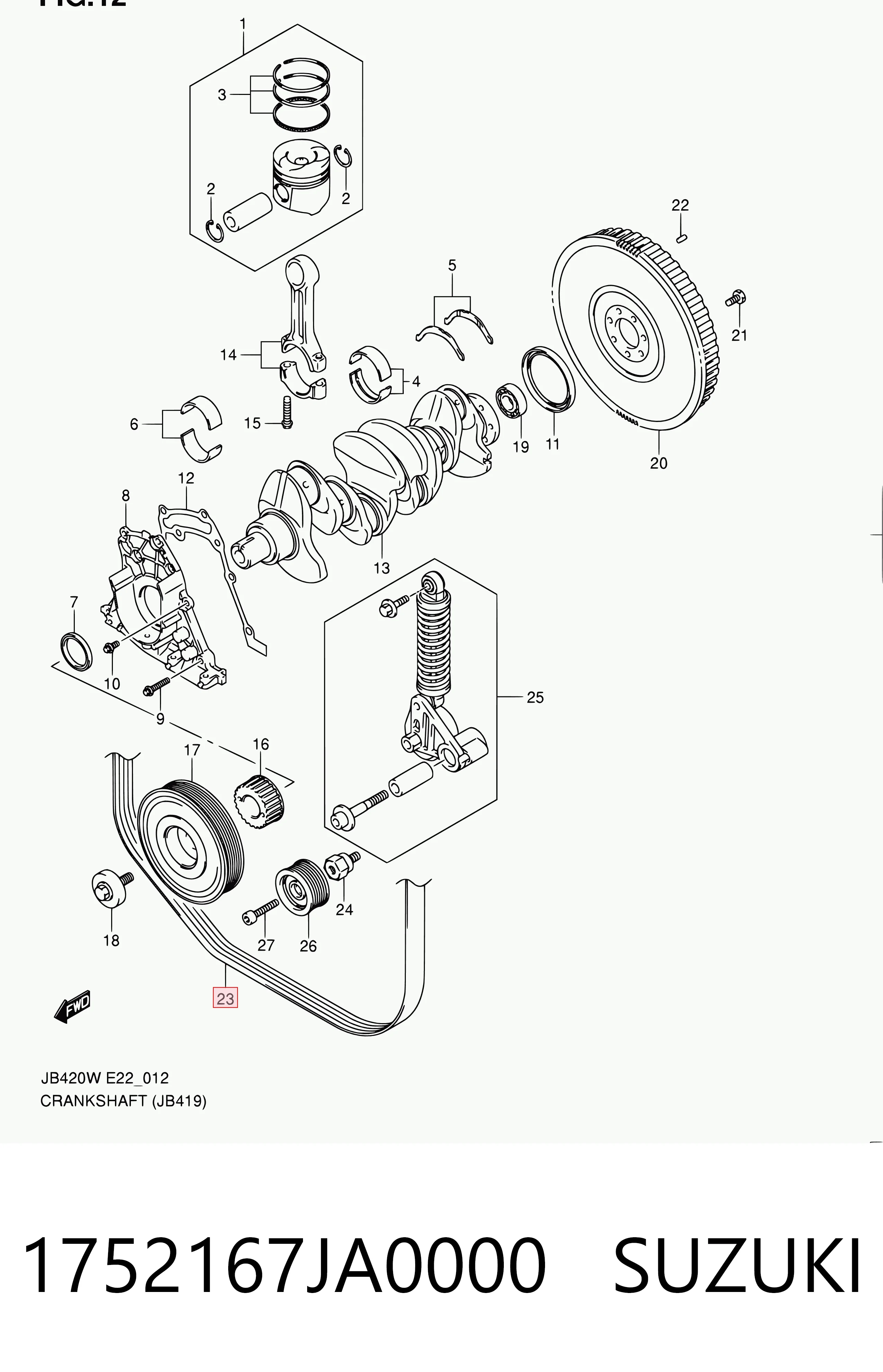 1752167JA0000 Suzuki