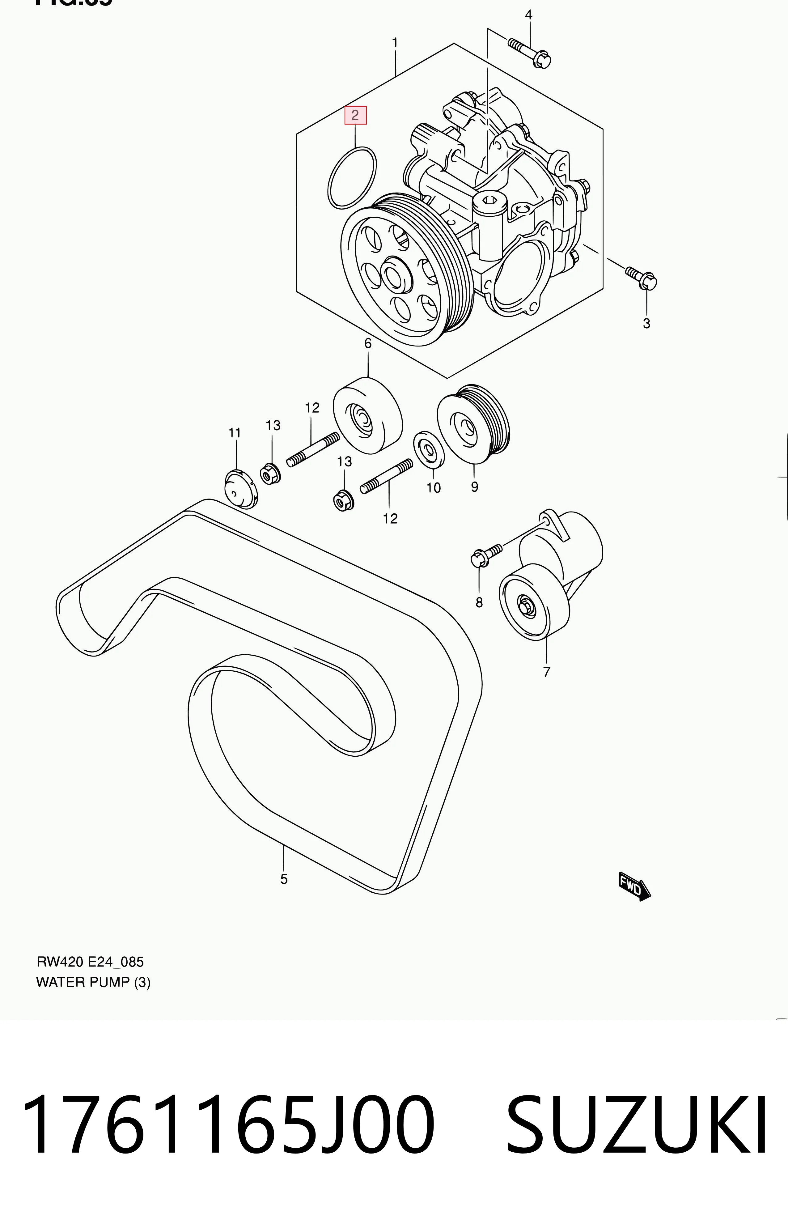 Comprar Junta de bomba de agua Suzuki Grand Vitara  JB a bajo precio