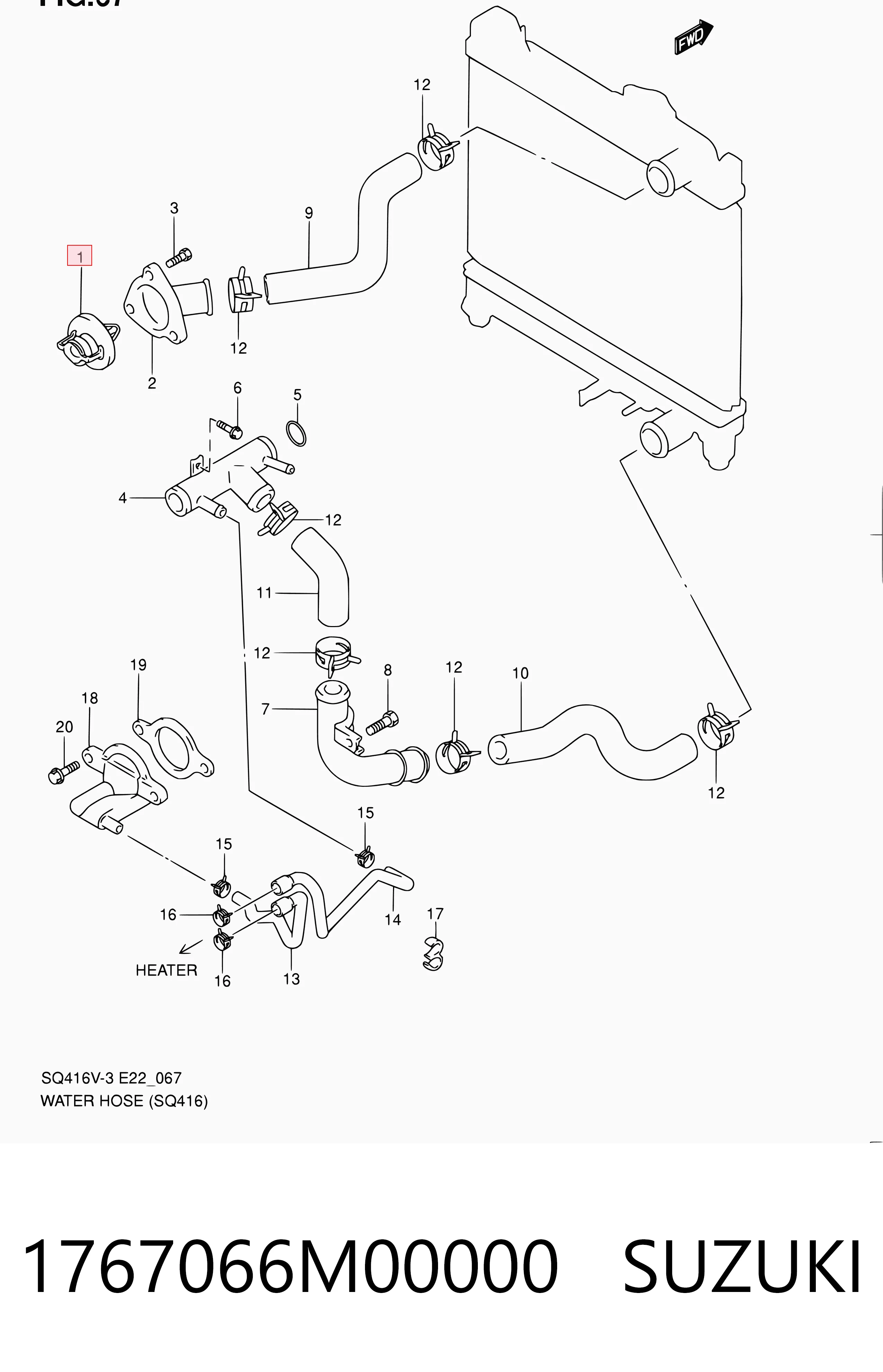 Termostato refrigerante Suzuki Vitara  (LY)