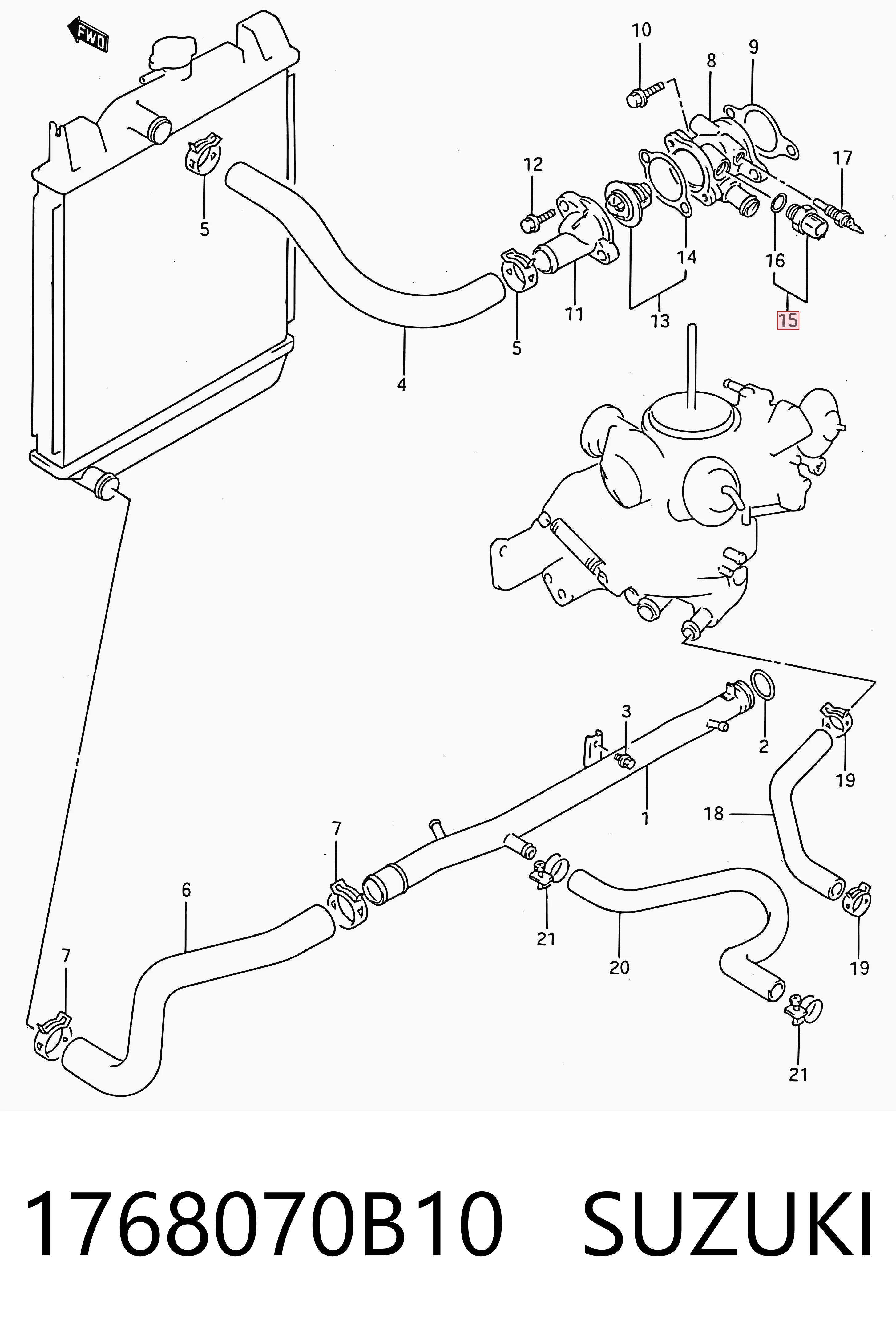 Sensor de temperatura del refrigerante General Motors 96060143