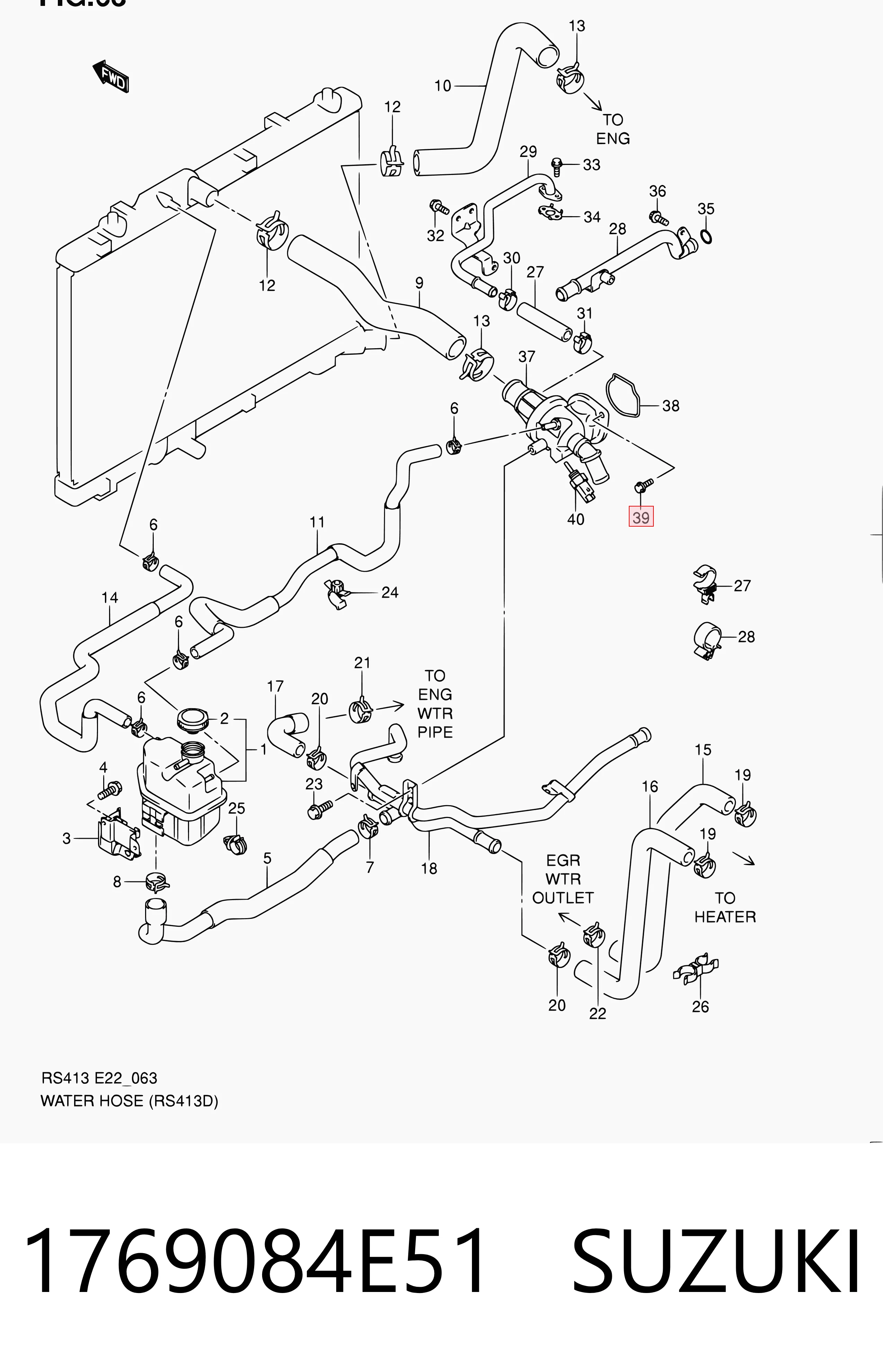 Termostato refrigerante para Suzuki Ignis II (FH)