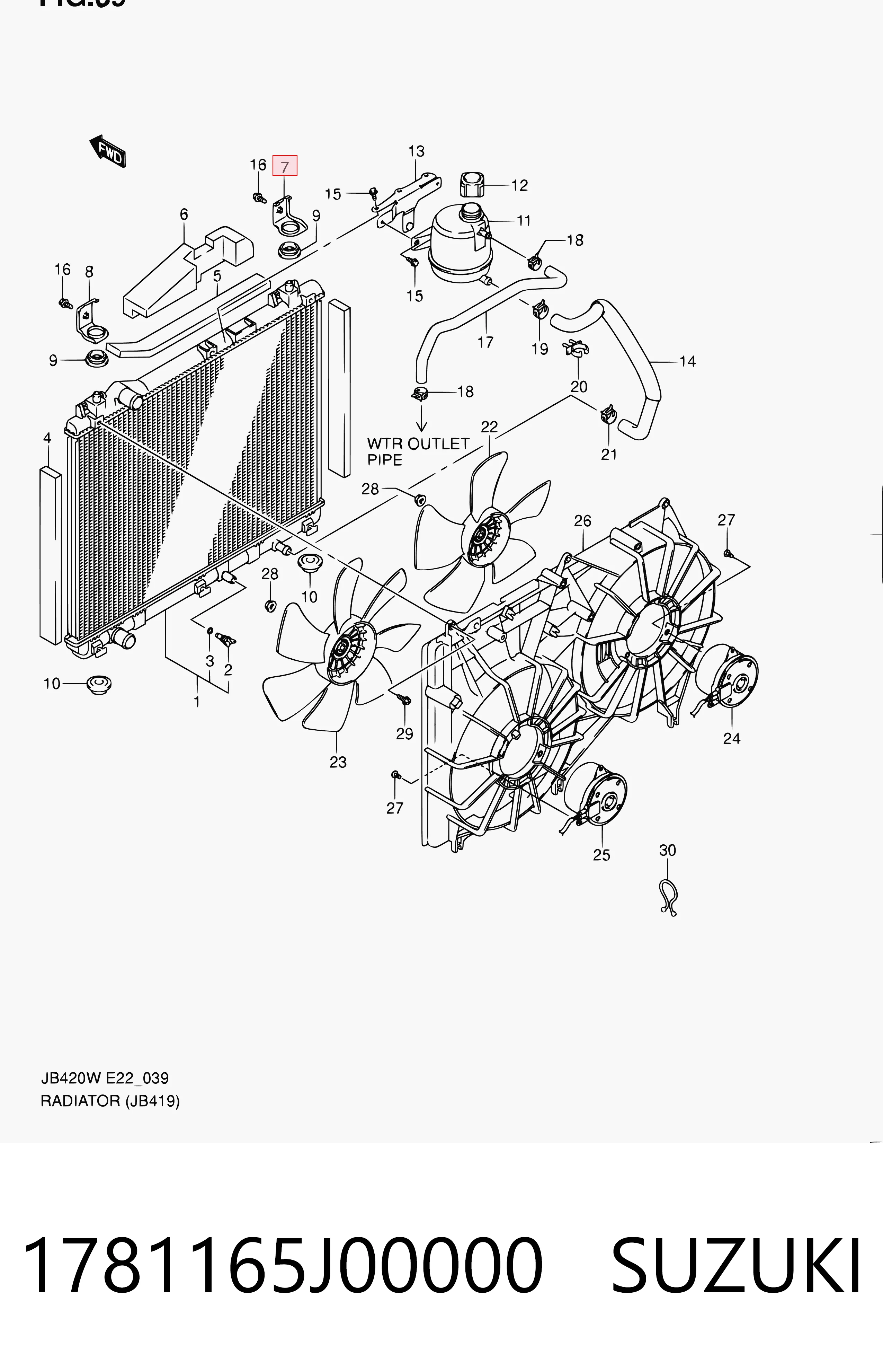 1781165J00000 Suzuki