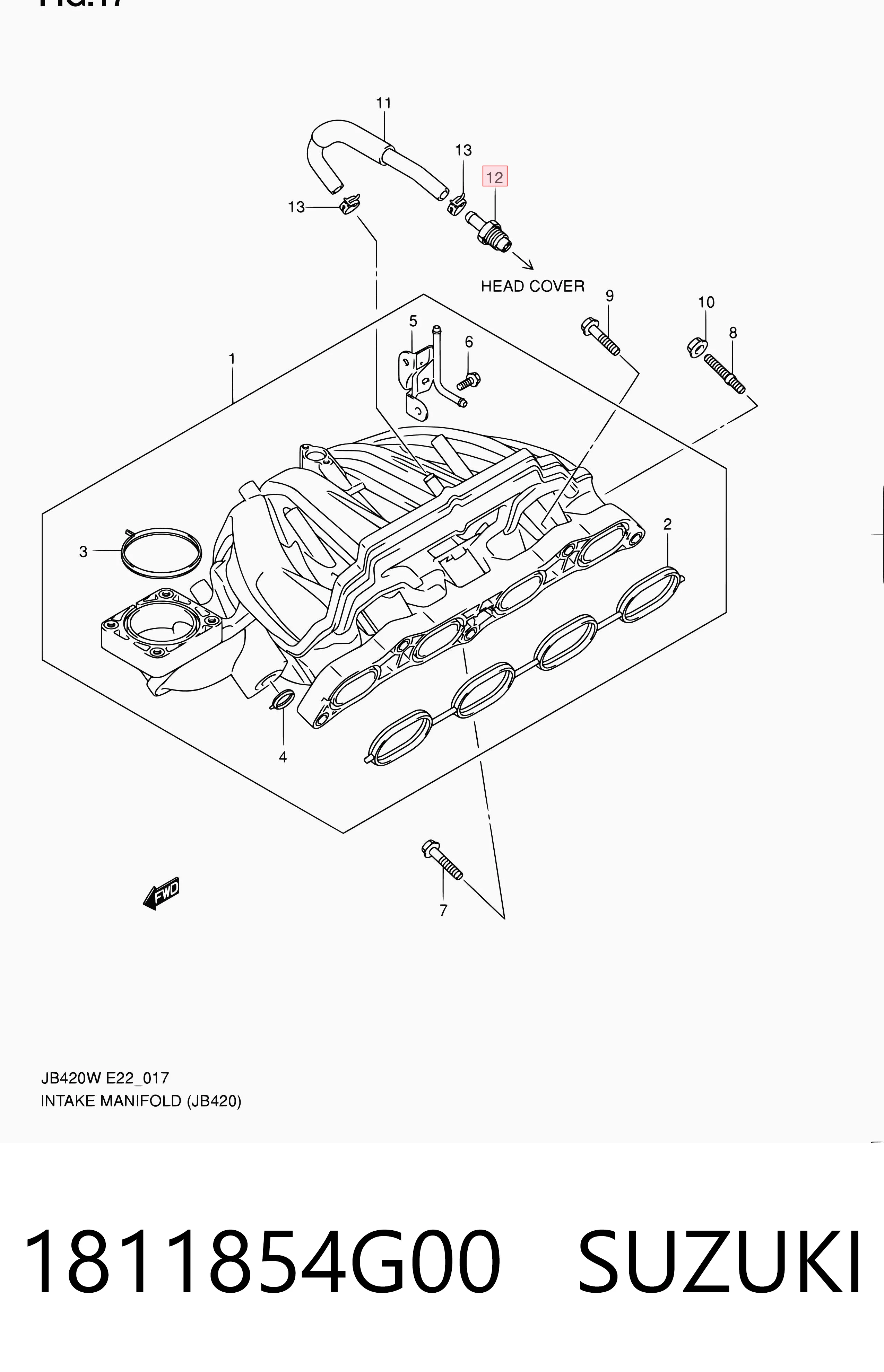 Comprar Válvula PCV de ventilación de gases del cárter Suzuki Grand Vitara JB a bajo precio