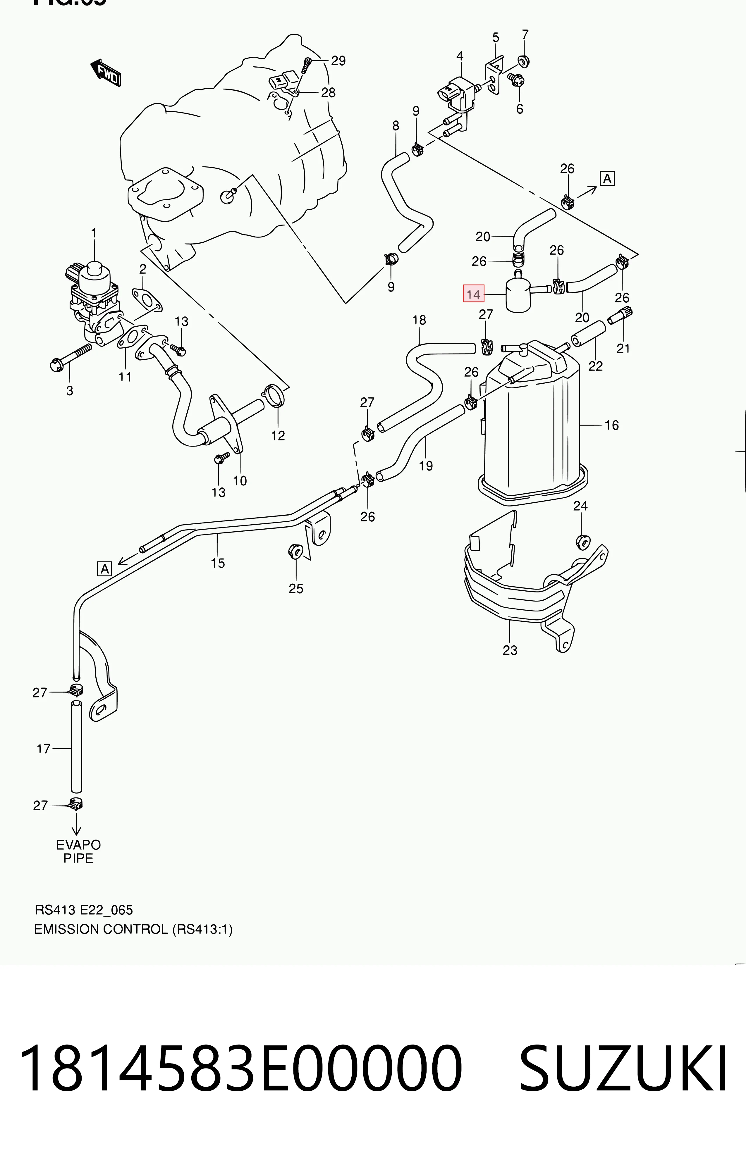 1814583E00000 Suzuki